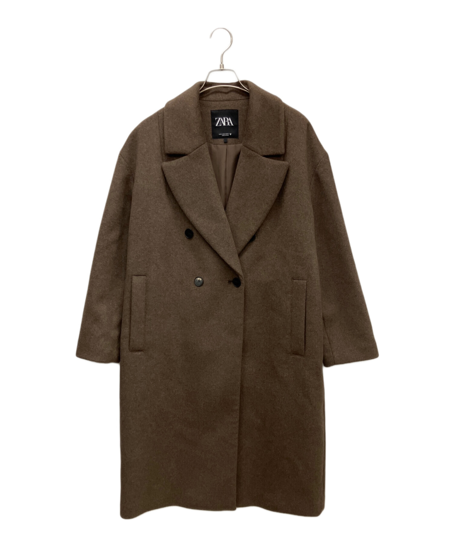 中古・古着通販】ZARA (ザラ) ダブルブレストチェスターウールコート