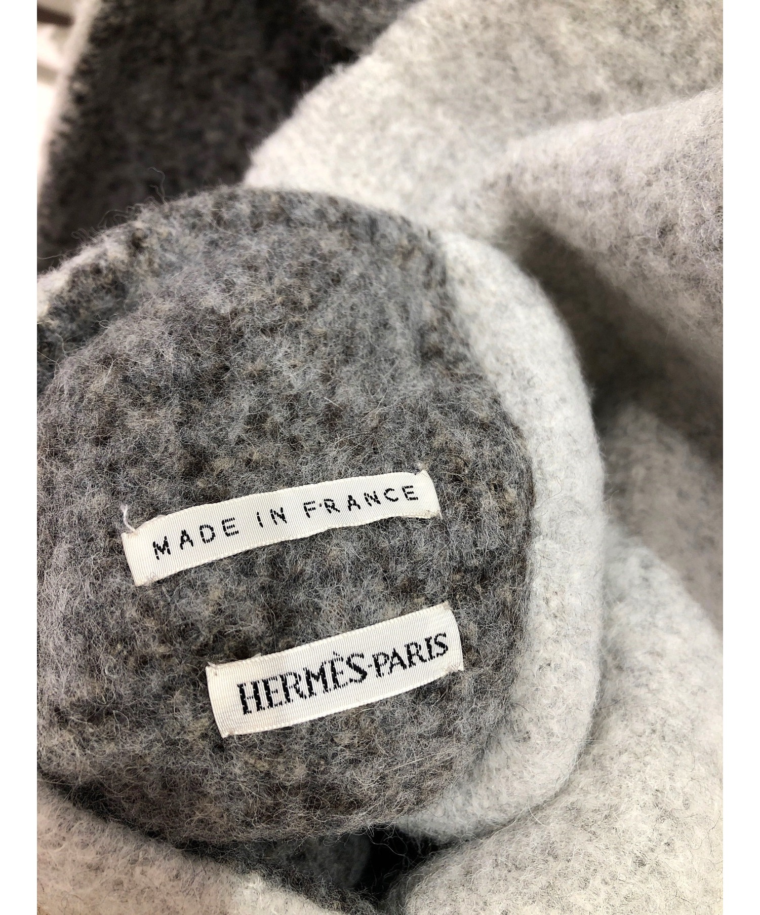 中古・古着通販】HERMES (エルメス) ポケット付きオーバーストール