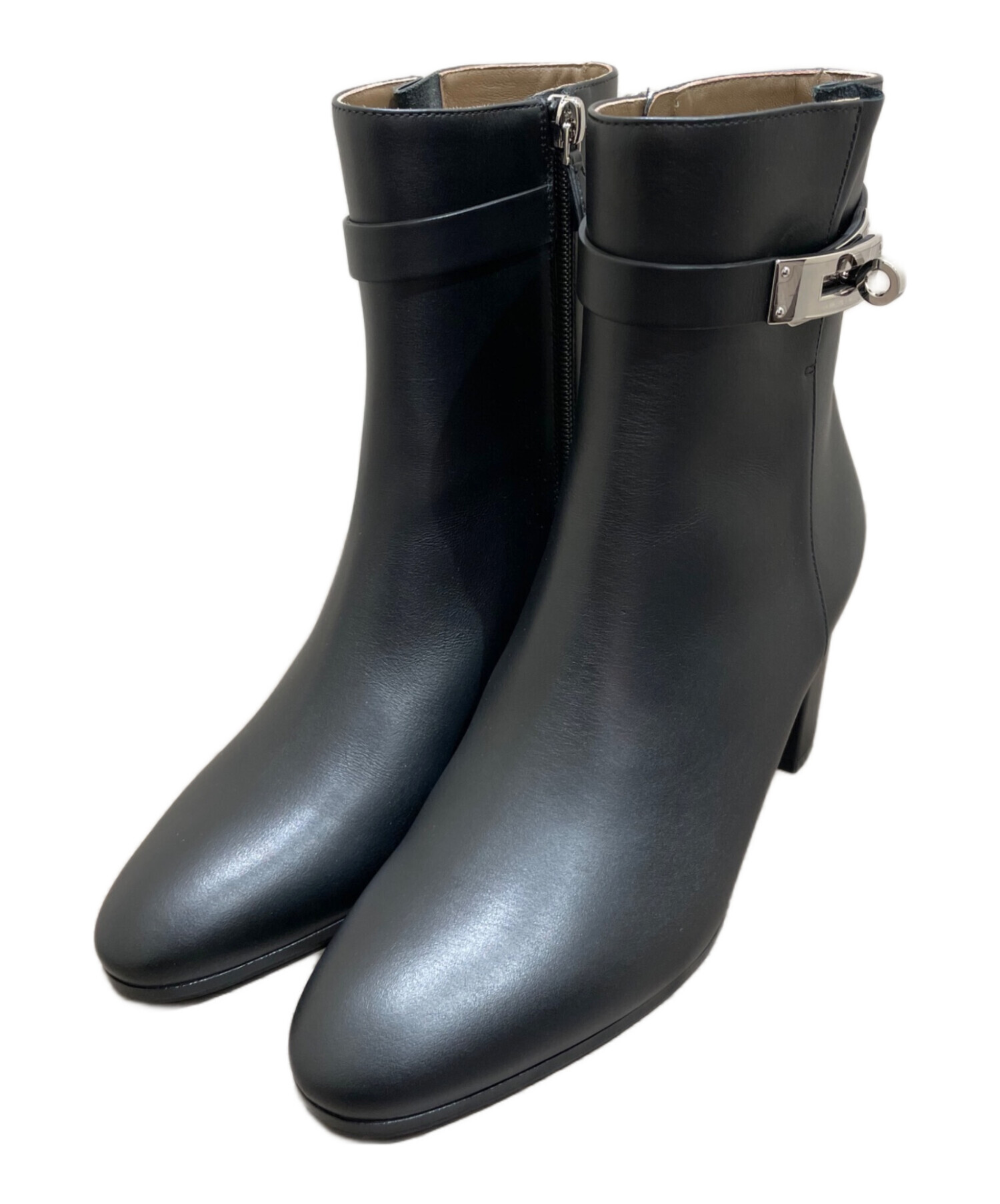 中古・古着通販】HERMES (エルメス) サンジェルマンブーツ ブラック