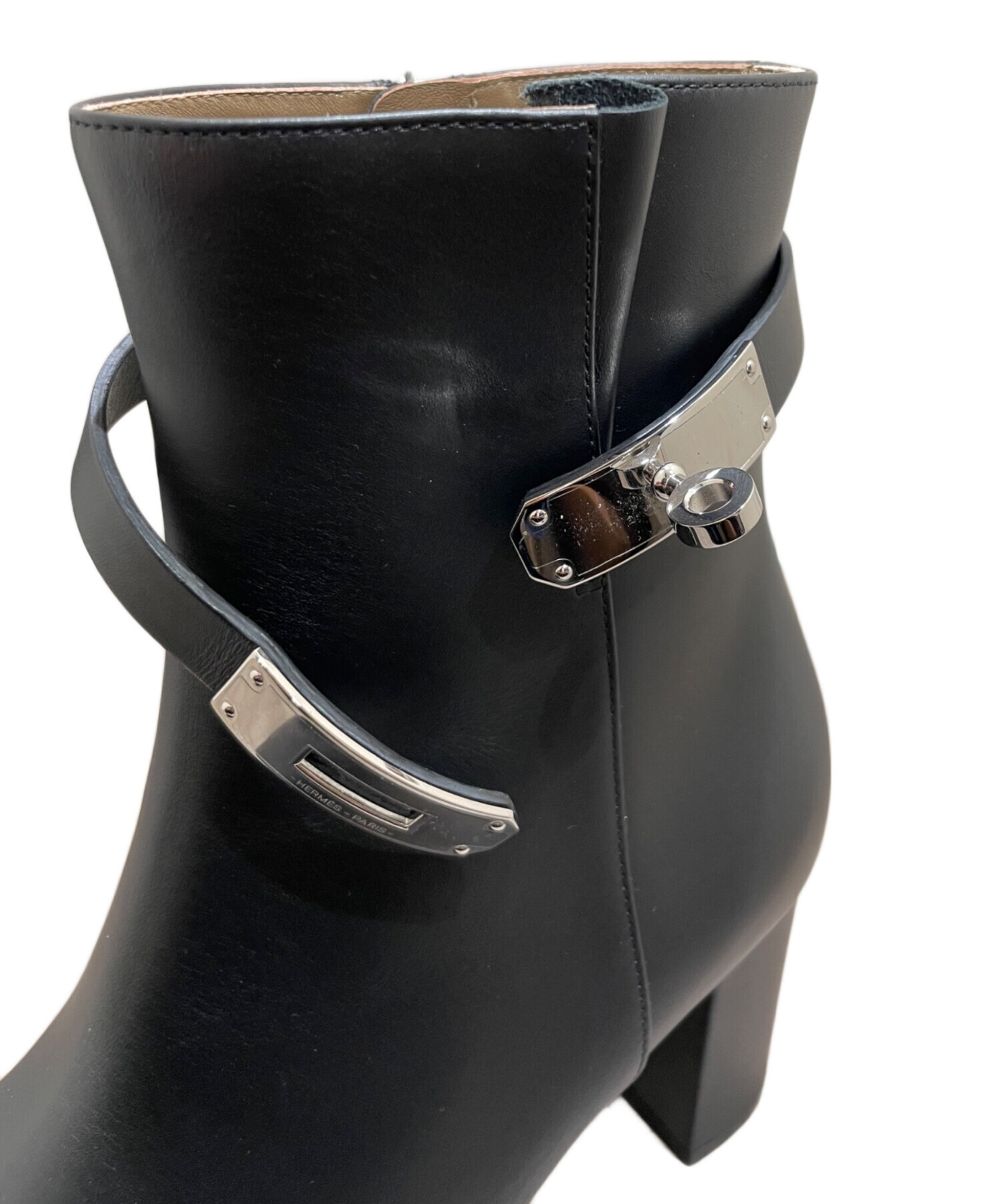 中古・古着通販】HERMES (エルメス) サンジェルマンブーツ ブラック