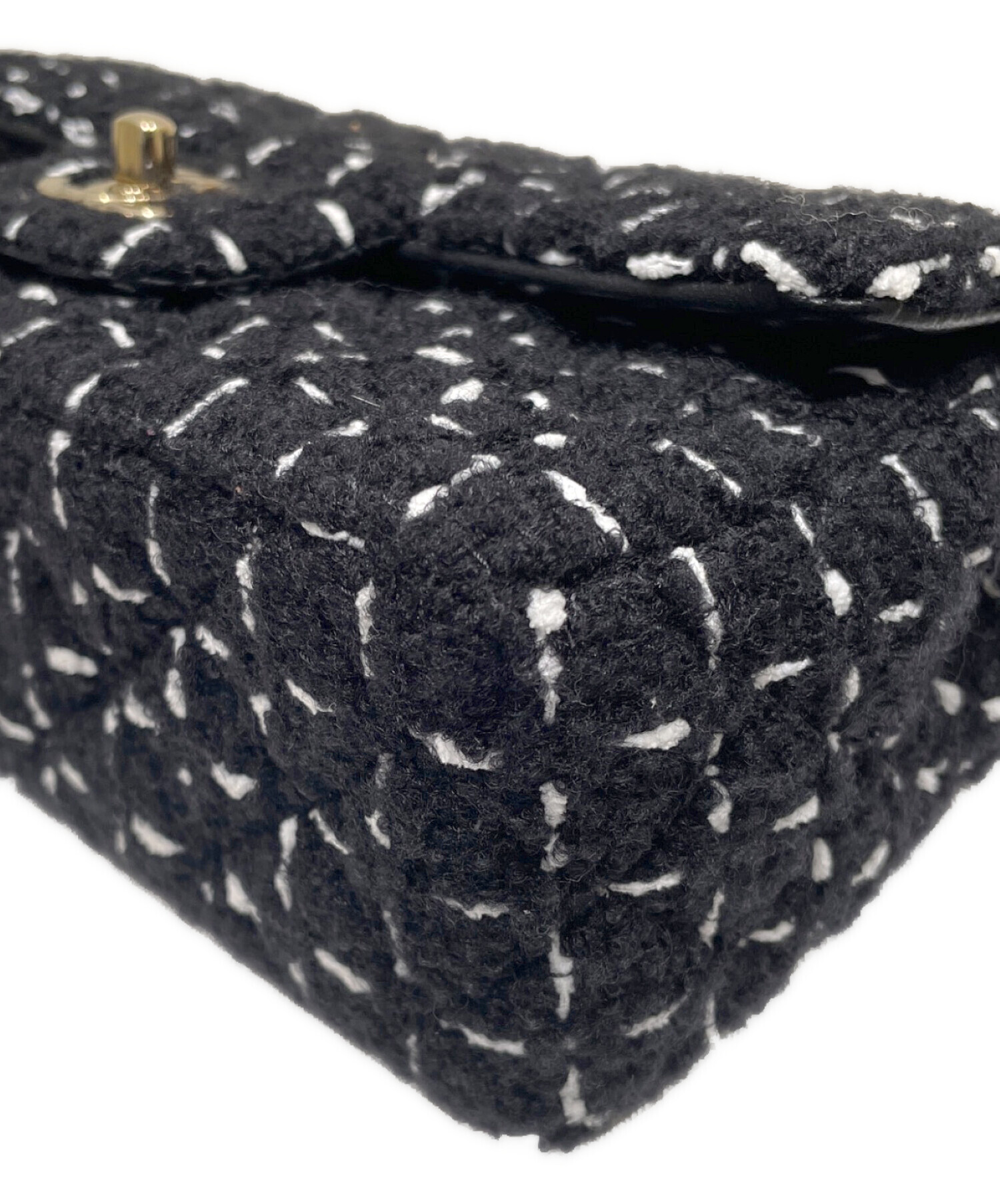 中古・古着通販】CHANEL (シャネル) チェーンショルダーツイードバッグ