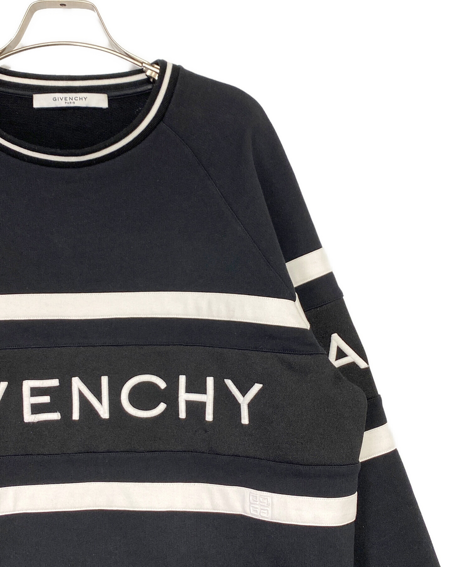 中古・古着通販】GIVENCHY (ジバンシィ) ロゴスウェット ブラック