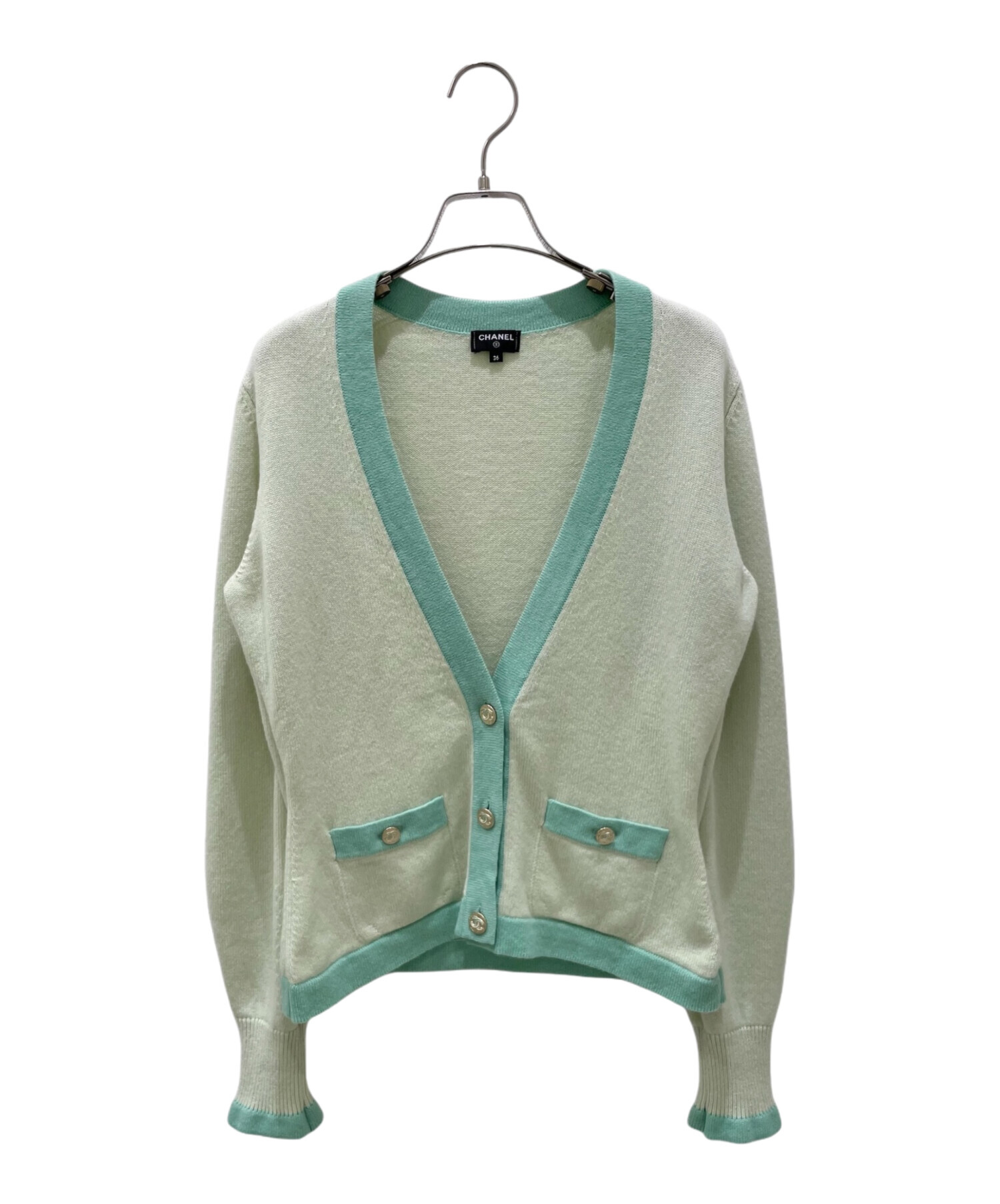 中古・古着通販】CHANEL (シャネル) ココボタンカシミヤカーディガン