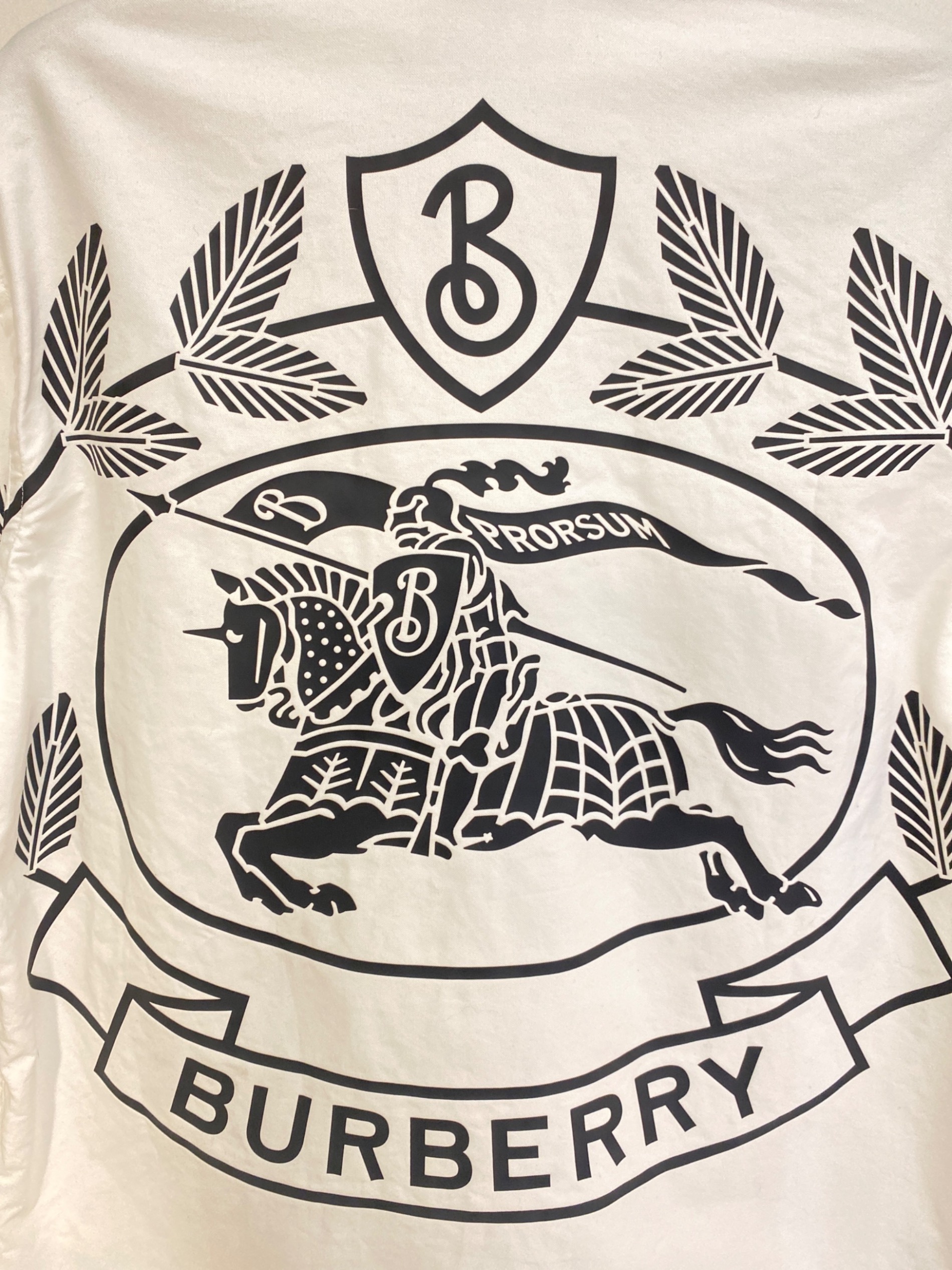 中古・古着通販】BURBERRY (バーバリー) ホースマークシャツ ホワイト