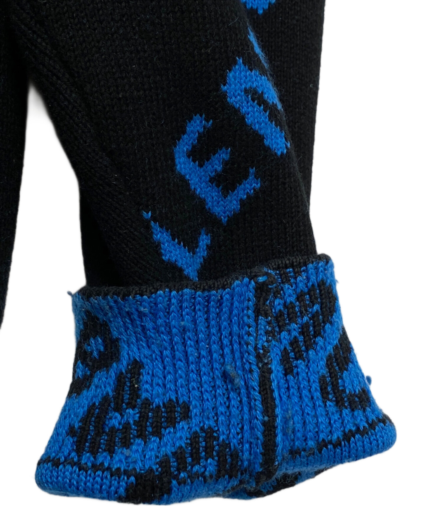 中古・古着通販】BALENCIAGA (バレンシアガ) オールオーバーロゴニット