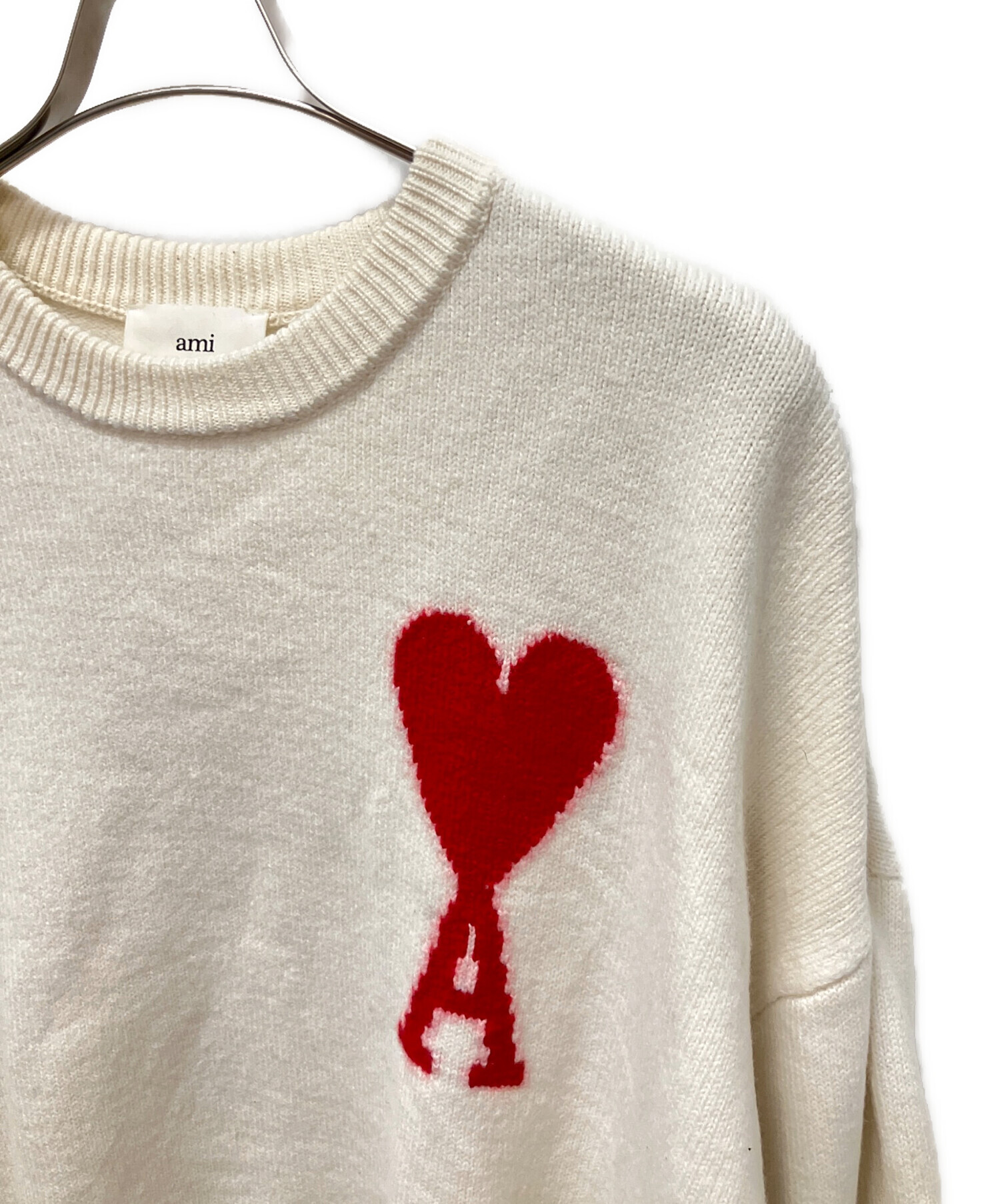 中古・古着通販】AMIPARIS (アミパリス) AMI ハートロゴ ニット プル