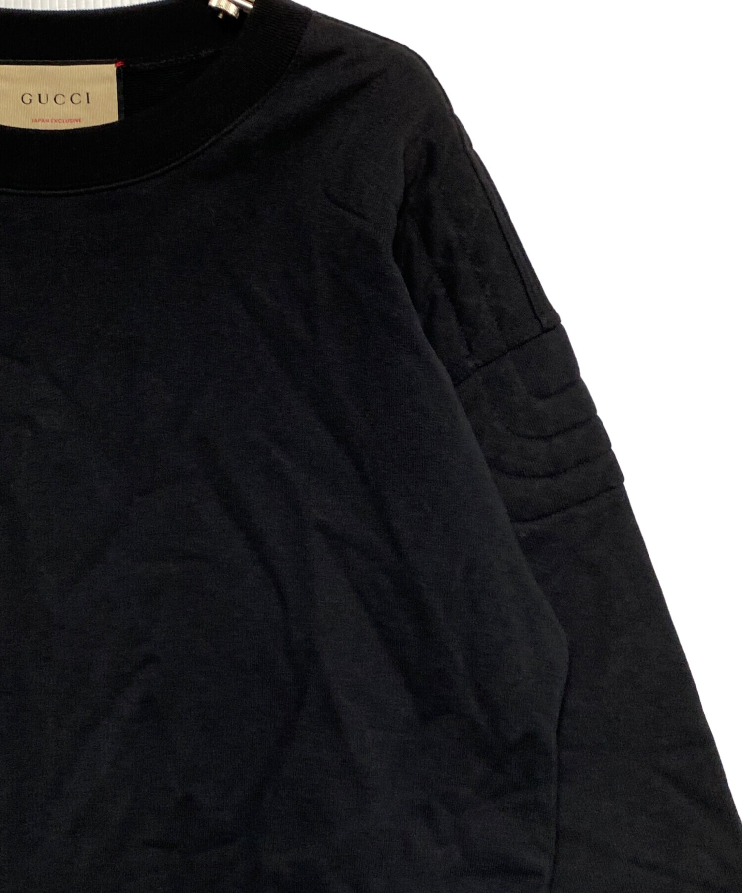 中古・古着通販】GUCCI (グッチ) ロゴスウェット ブラック サイズ:XS