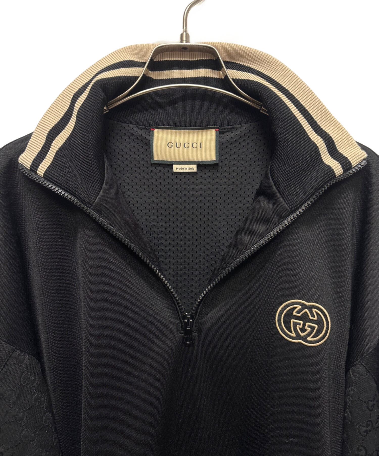 中古・古着通販】GUCCI (グッチ) テクニカルジャージーハーフジップ