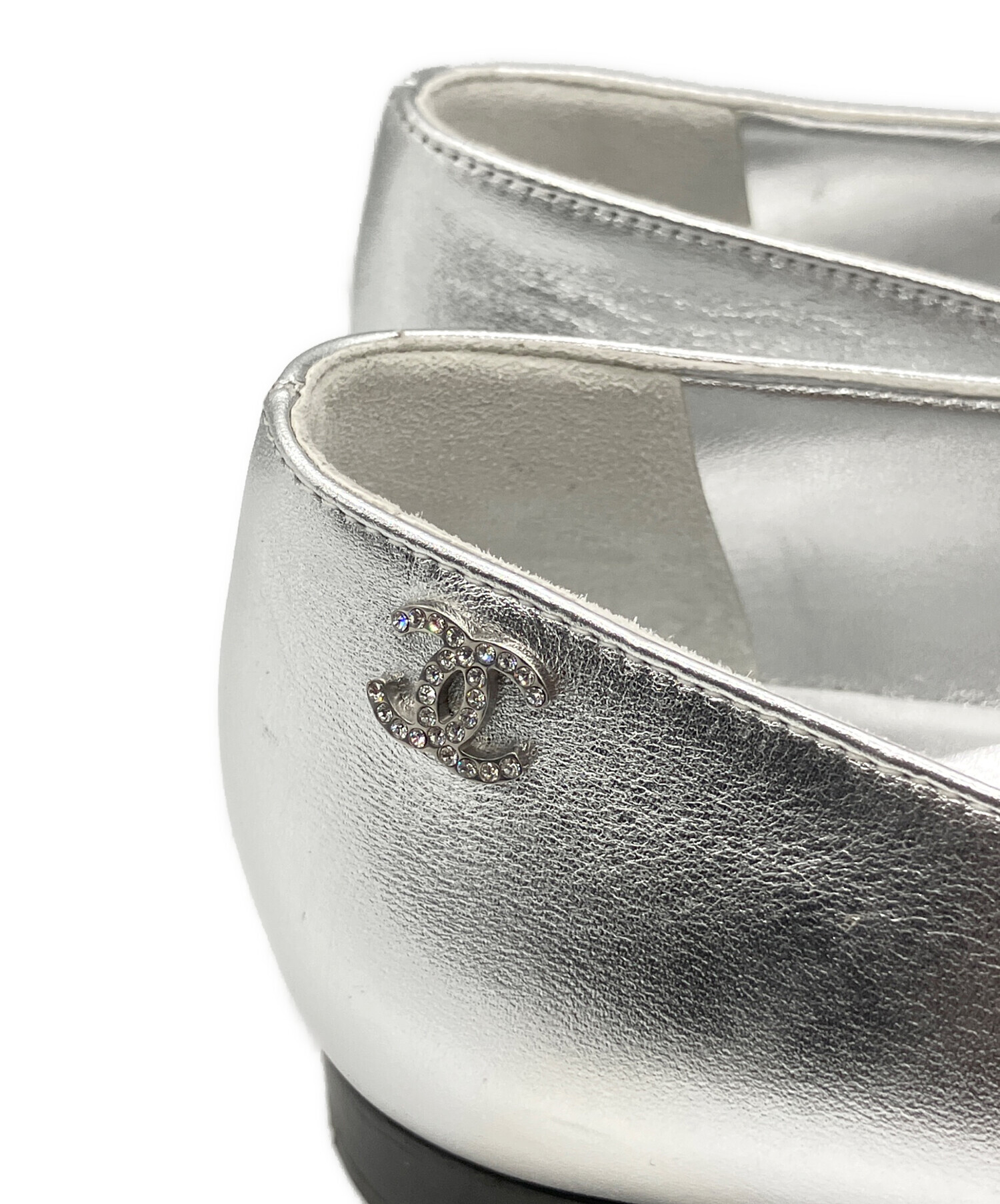 中古・古着通販】CHANEL (シャネル) フラットパンプス ブラック