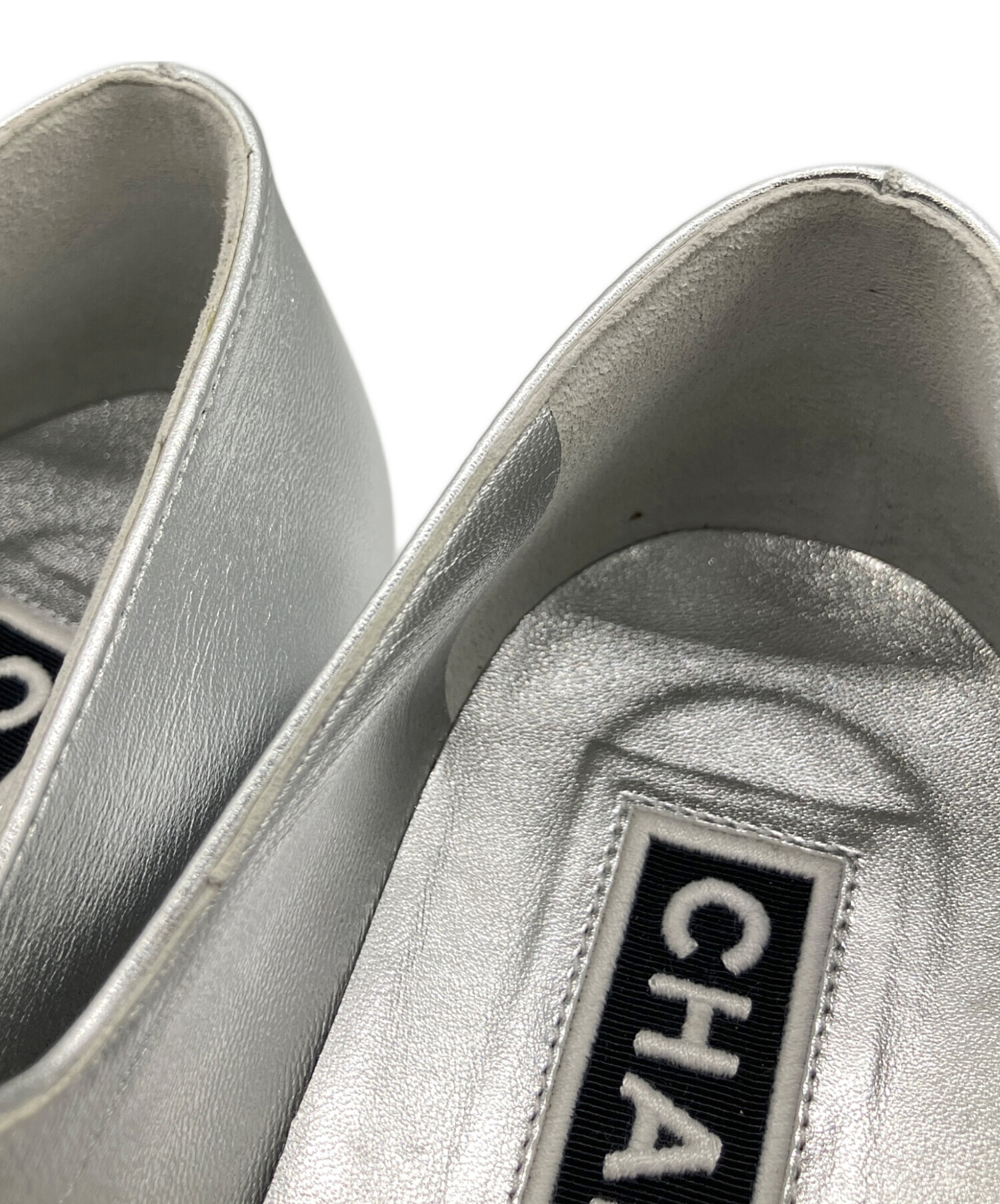 中古・古着通販】CHANEL (シャネル) フラットパンプス ブラック