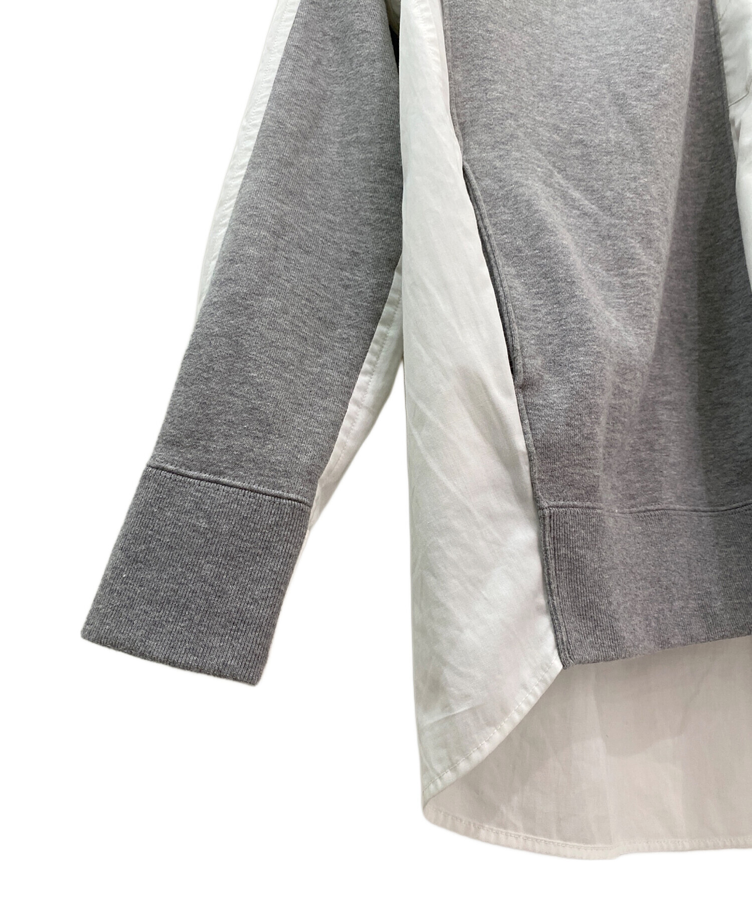 タグ付 未使用品] sacai ドッキング スウェット グレー sacai - [タグ