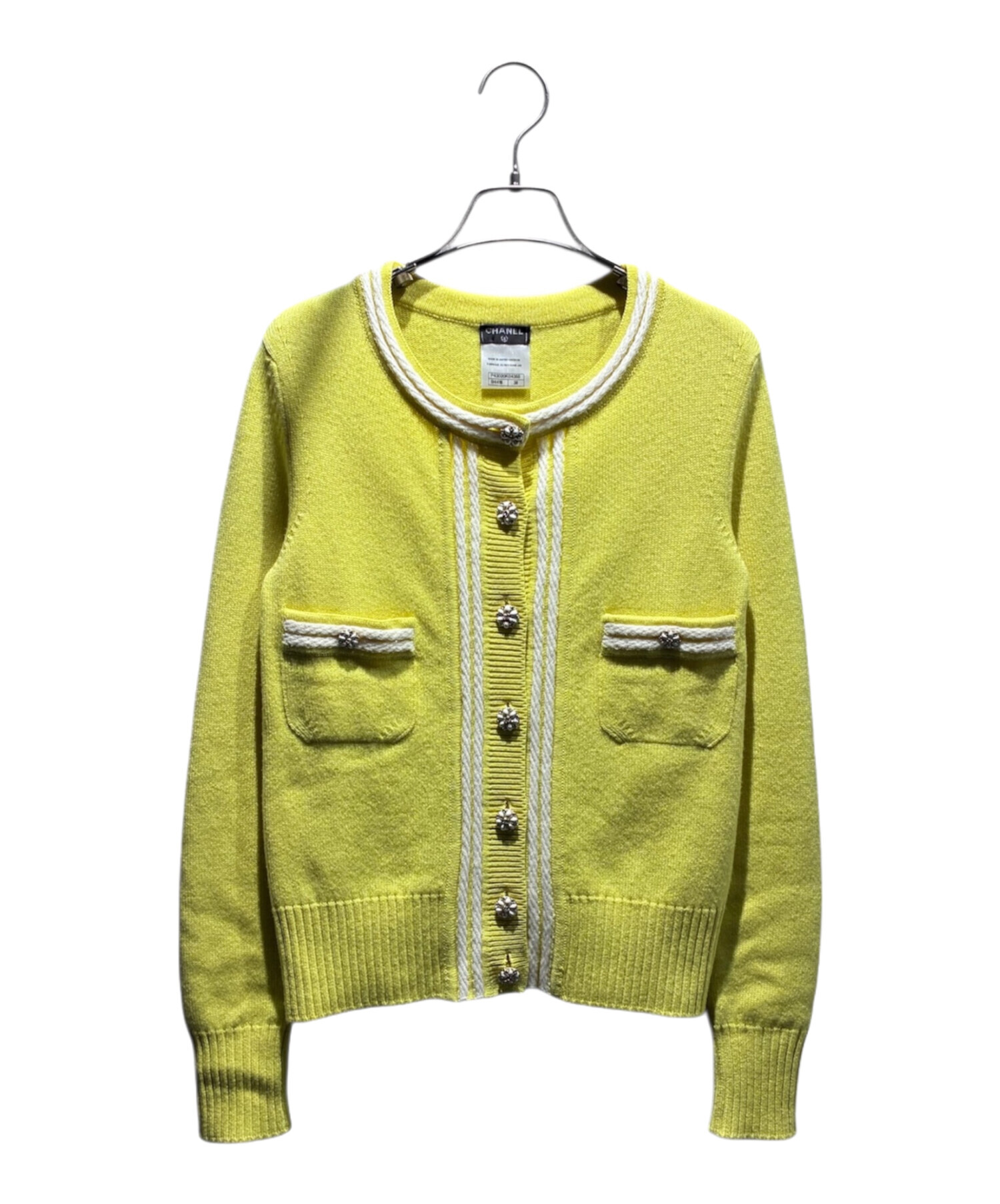 中古・古着通販】CHANEL (シャネル) ココボタンカシミヤカーディガン