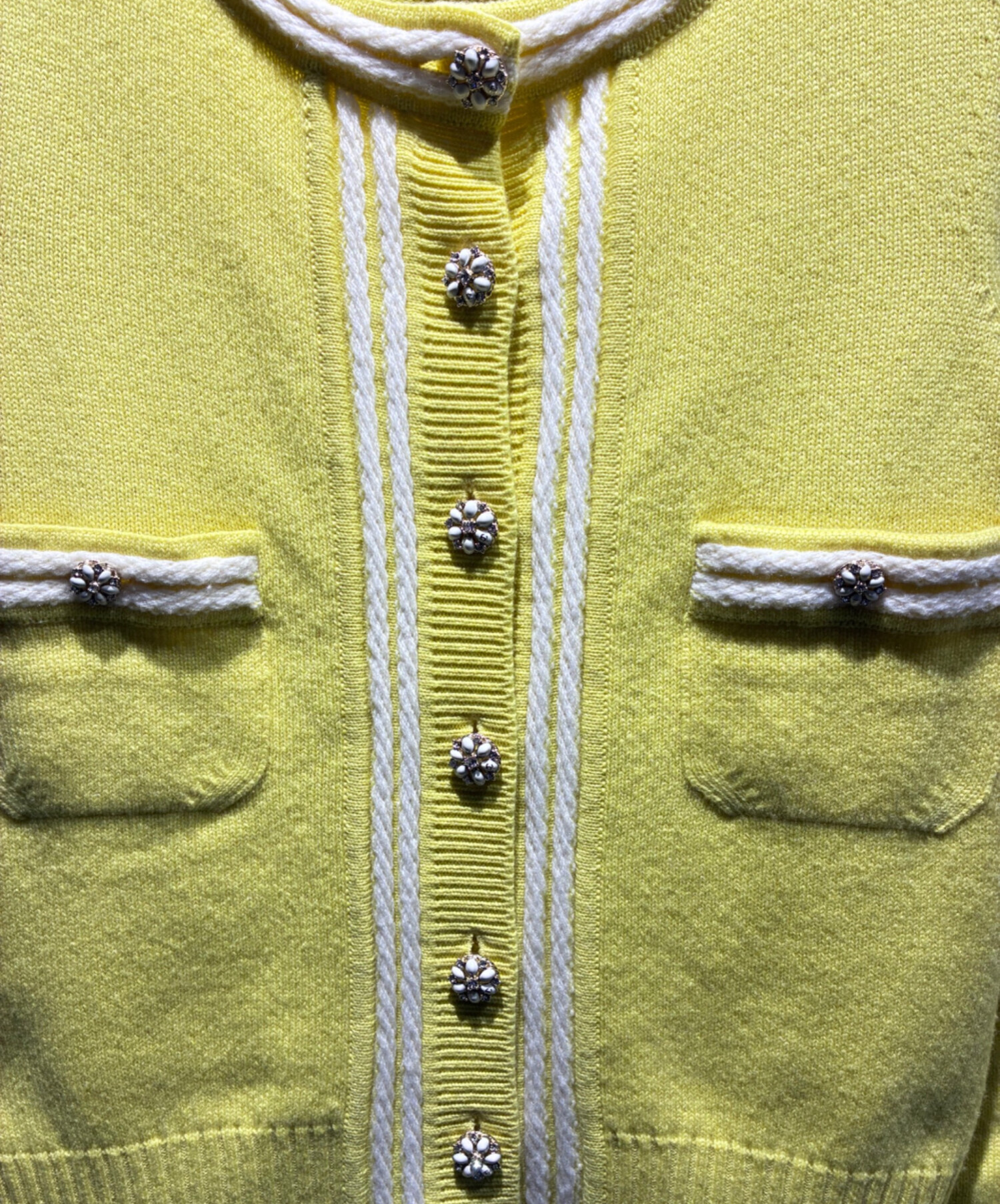 中古・古着通販】CHANEL (シャネル) ココボタンカシミヤカーディガン