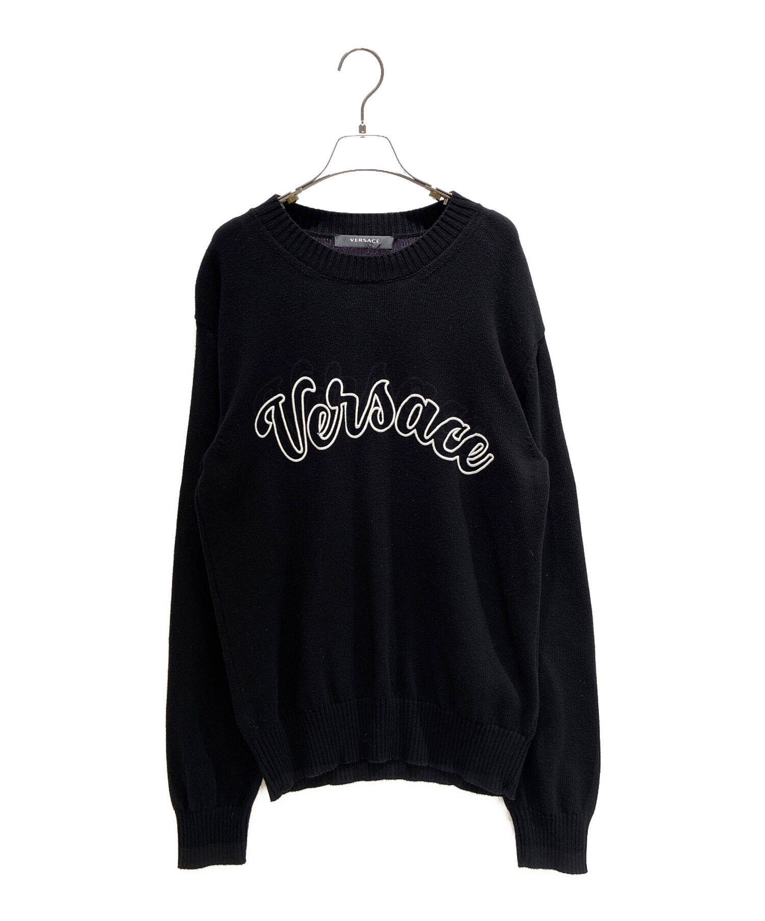中古・古着通販】VERSACE (ヴェルサーチェ) シグネチャーロゴニット