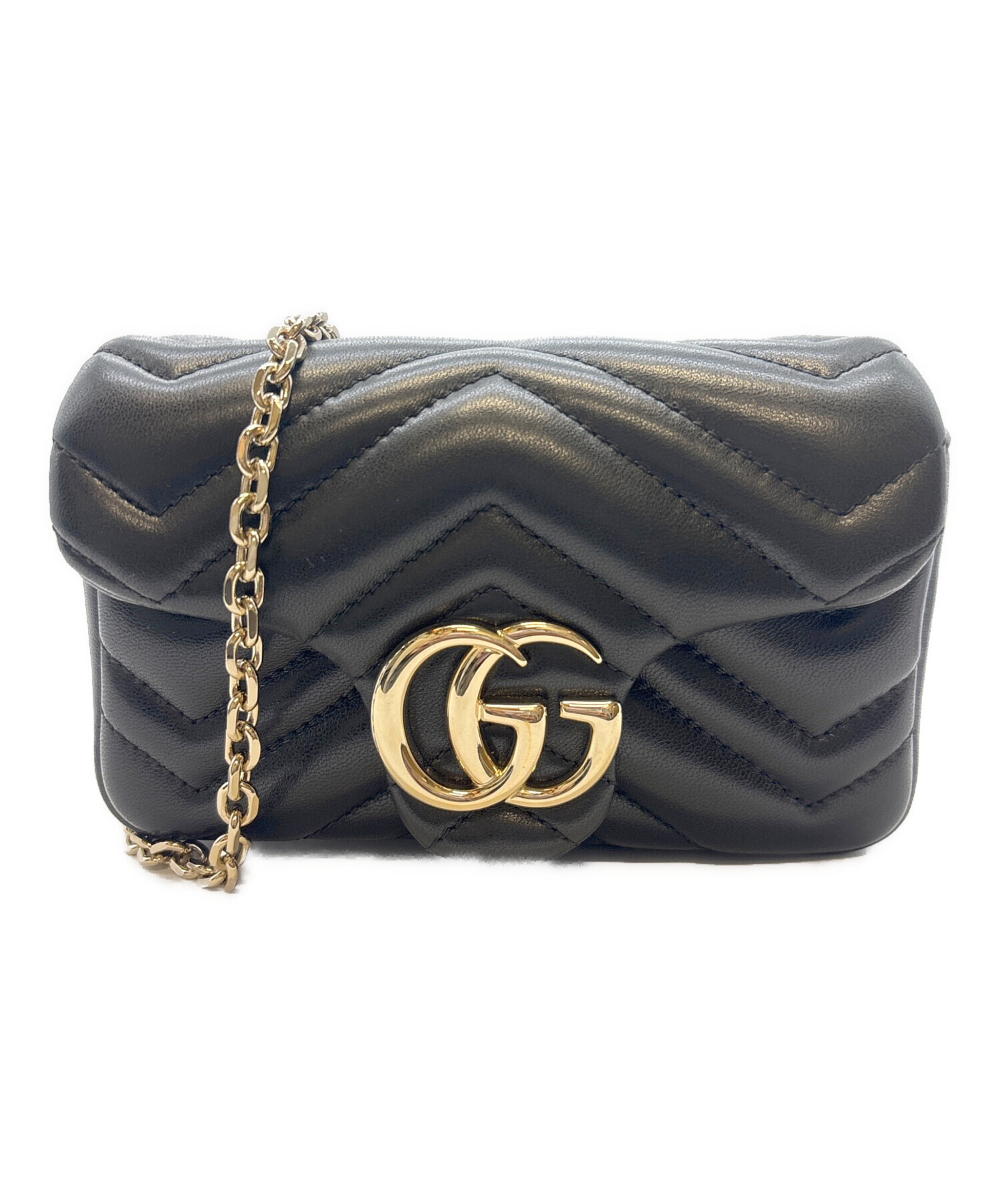 中古・古着通販】GUCCI (グッチ) GGマーモント チェーンショルダー