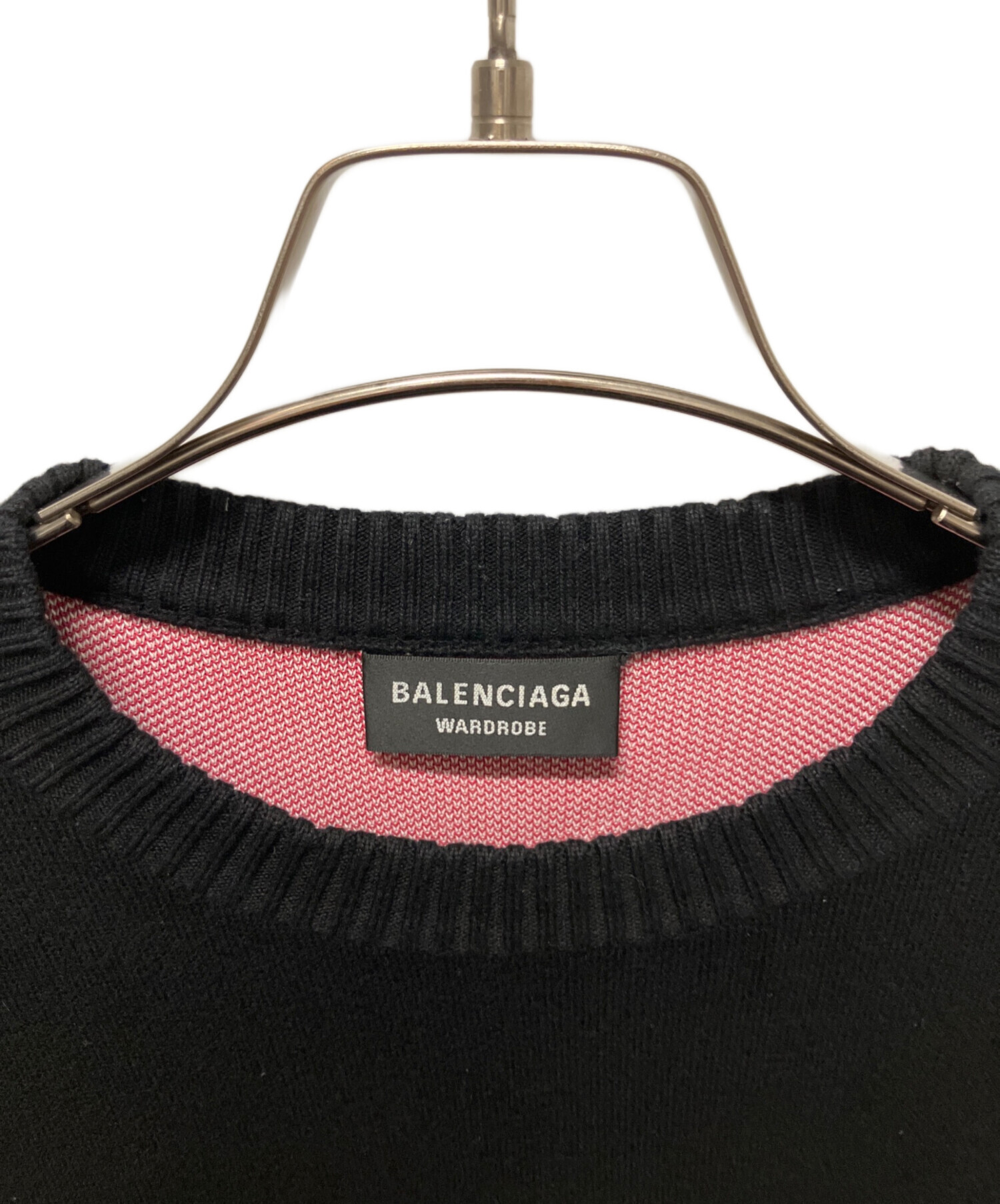 中古・古着通販】BALENCIAGA (バレンシアガ) ロゴ刺繍リブニット