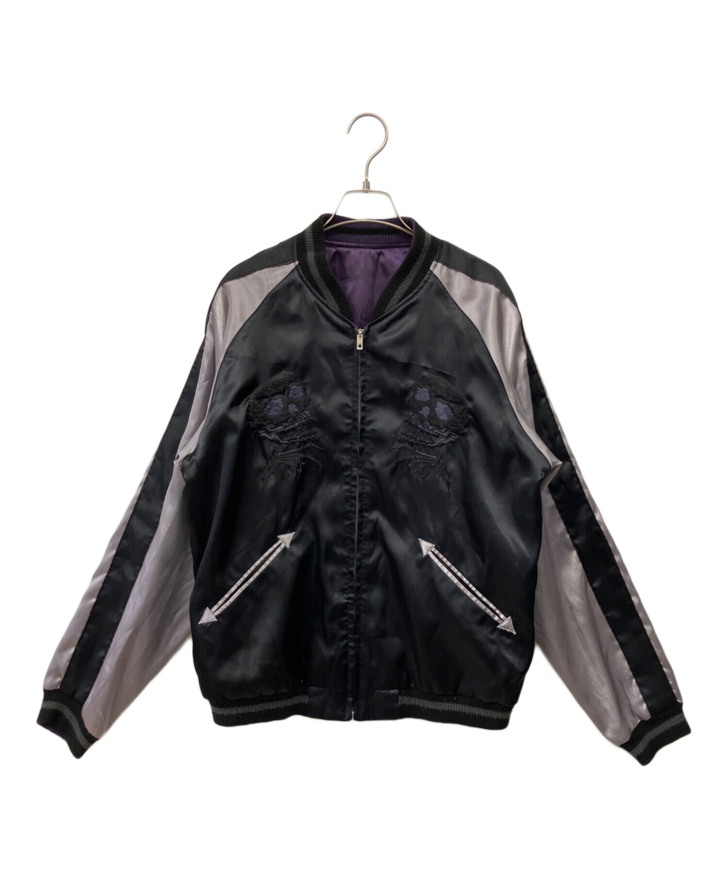 中古・古着通販】BEAMS (ビームス) リバーシブルスカジャン ブラック