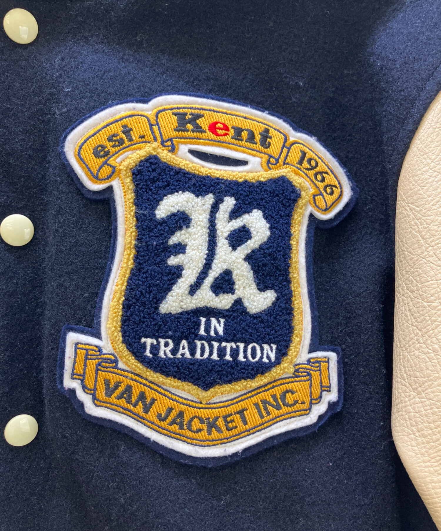 中古・古着通販】KENT (ケント) Van Jacket Inc. 袖革スタジャン