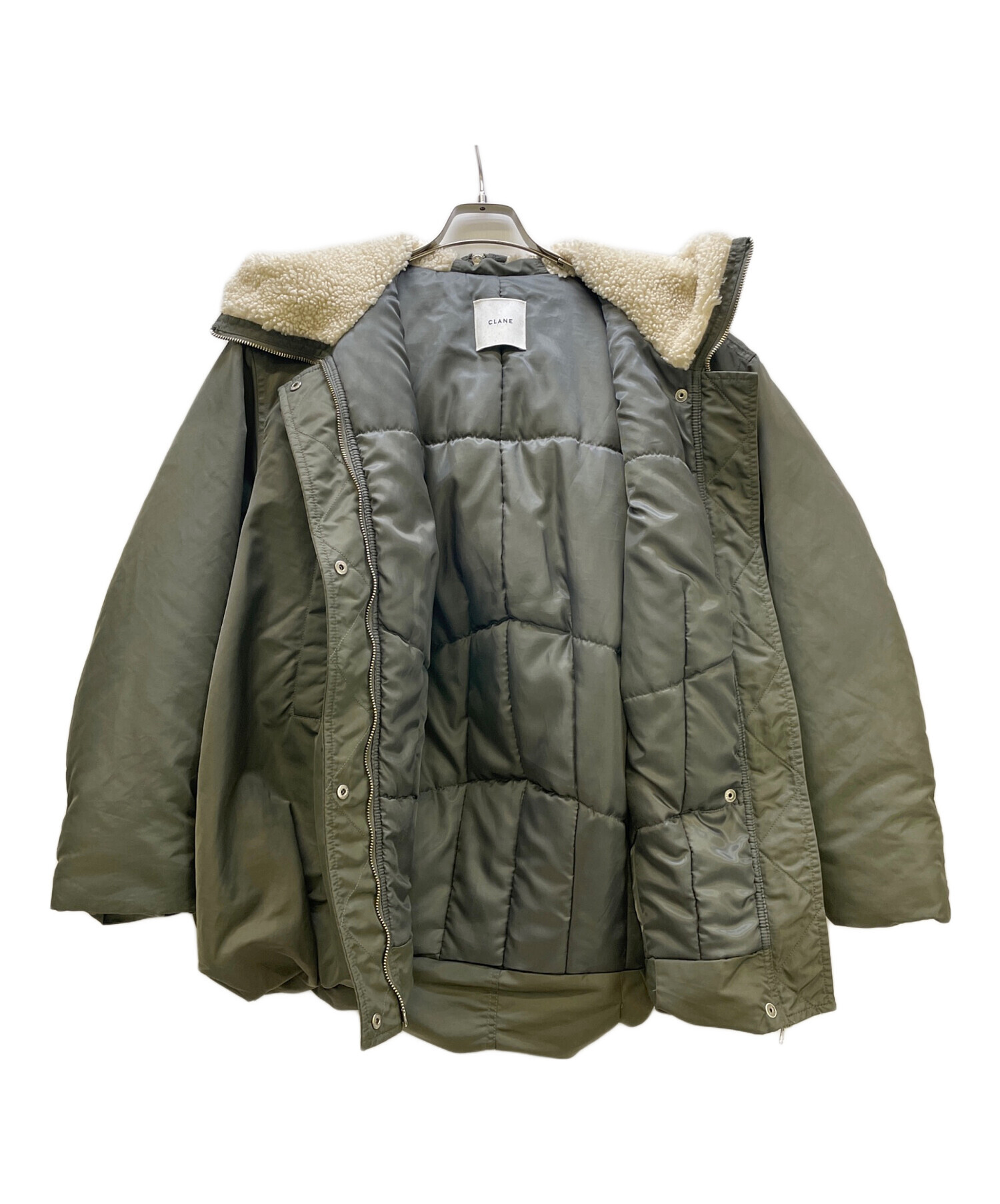 中古・古着通販】CLANE (クラネ) BALLOON DESIGN HOODED N3B カーキ