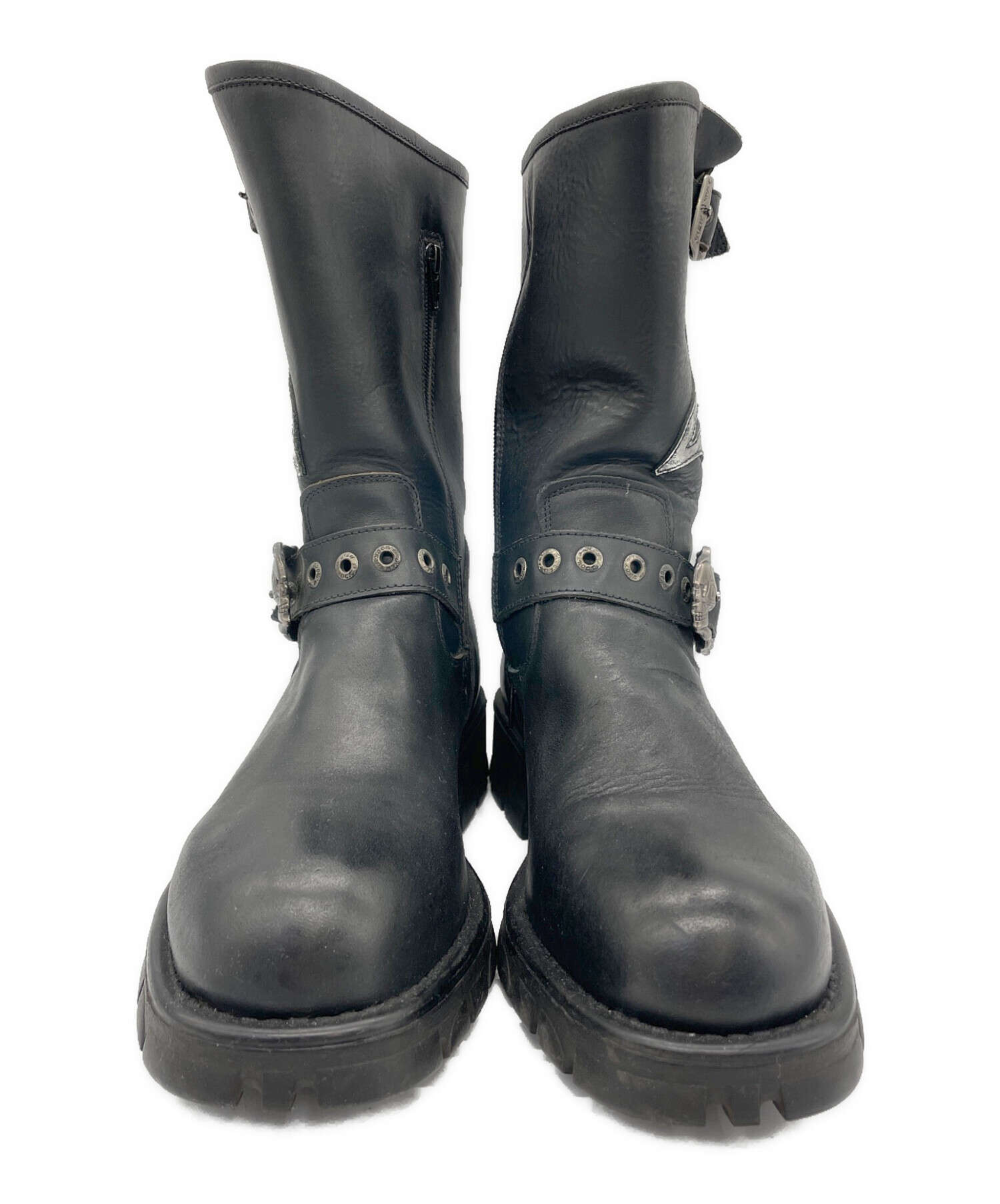 中古・古着通販】NEW ROCK (ニューロック) エンジニアブーツ ブラック