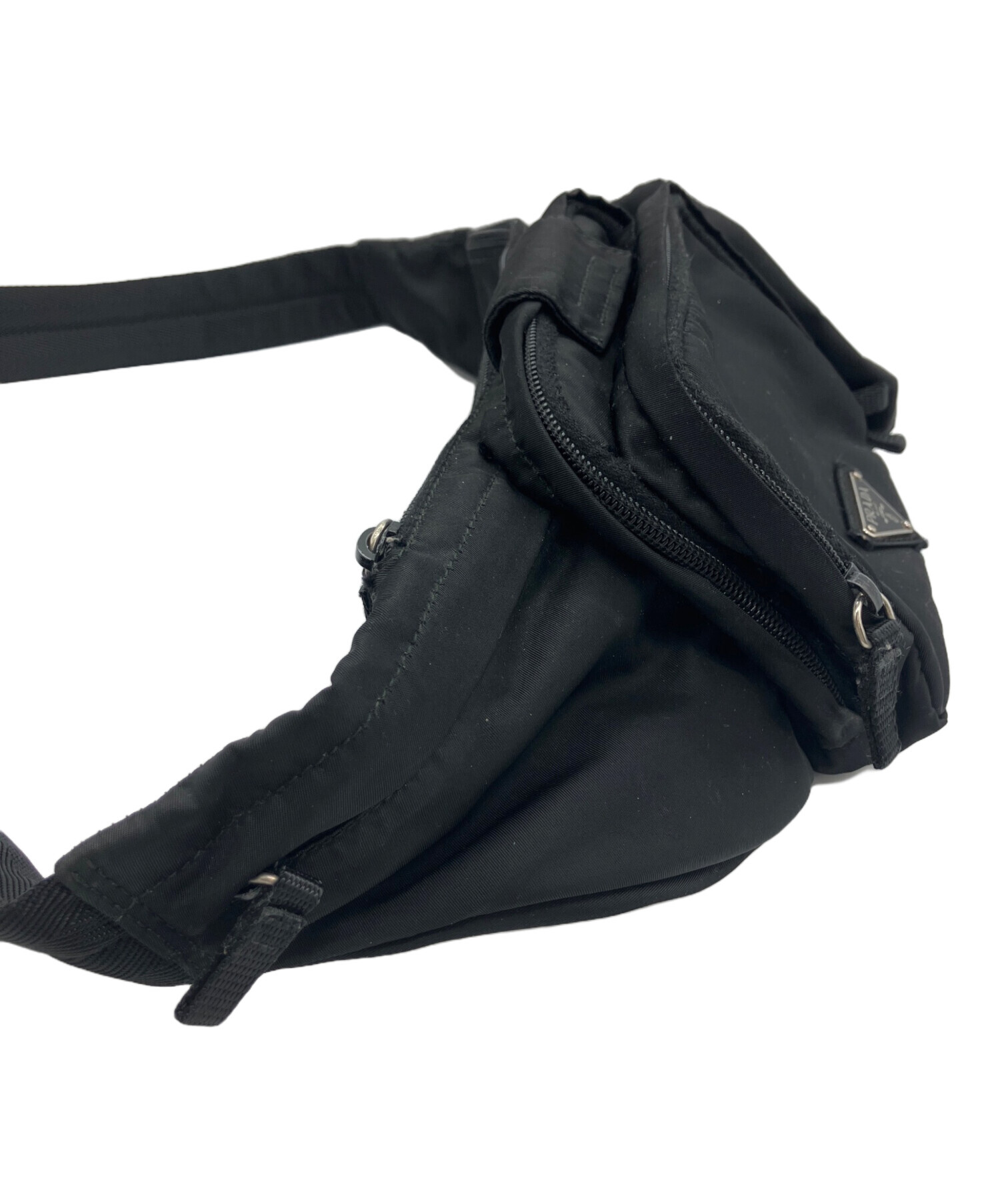 中古・古着通販】PRADA (プラダ) ウエストポーチ ブラック｜ブランド