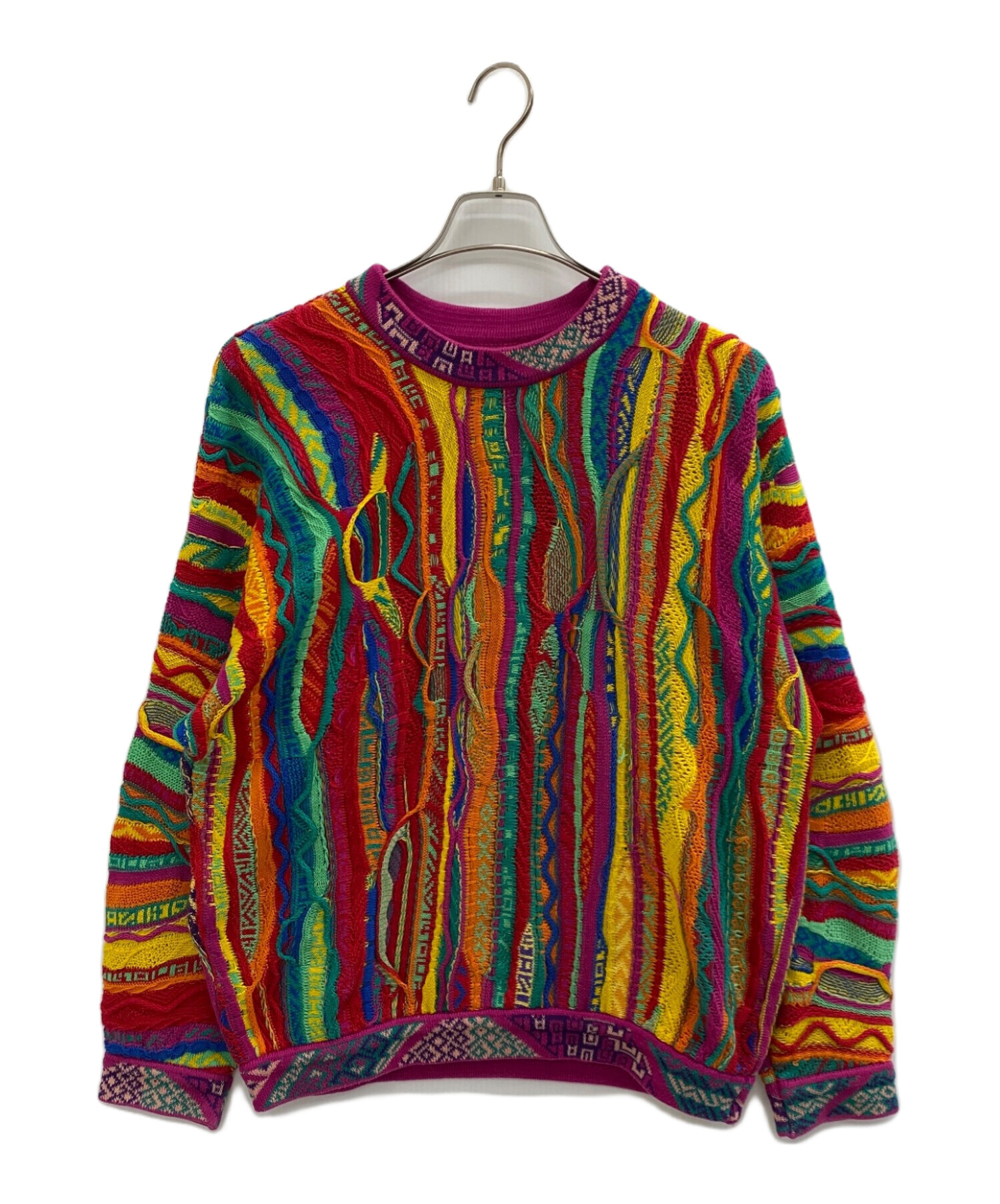 中古・古着通販】COOGI (クージー) 3Dニット マルチカラー サイズ:S