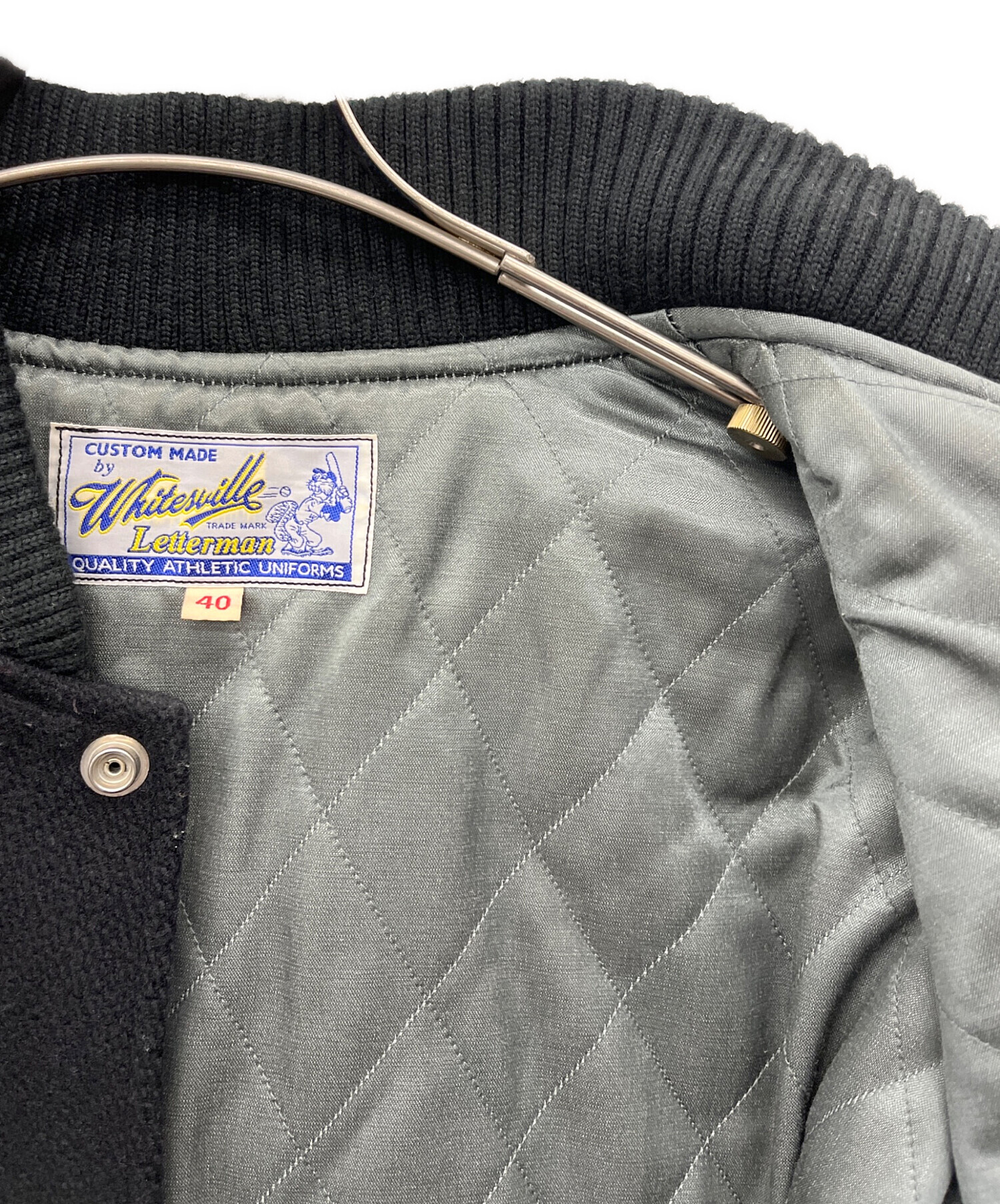 中古・古着通販】whitesville (ホワイツビル) スタジャン ブラック