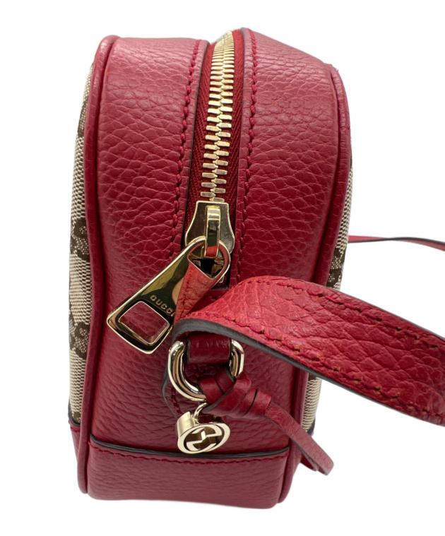 中古・古着通販】GUCCI (グッチ) ショルダーバッグ ベージュ×レッド