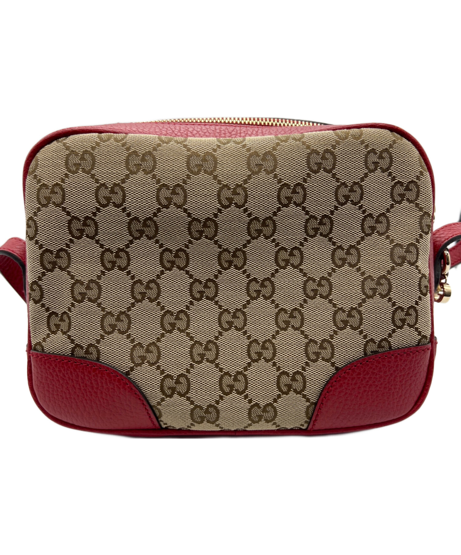 中古・古着通販】GUCCI (グッチ) ショルダーバッグ ベージュ×レッド