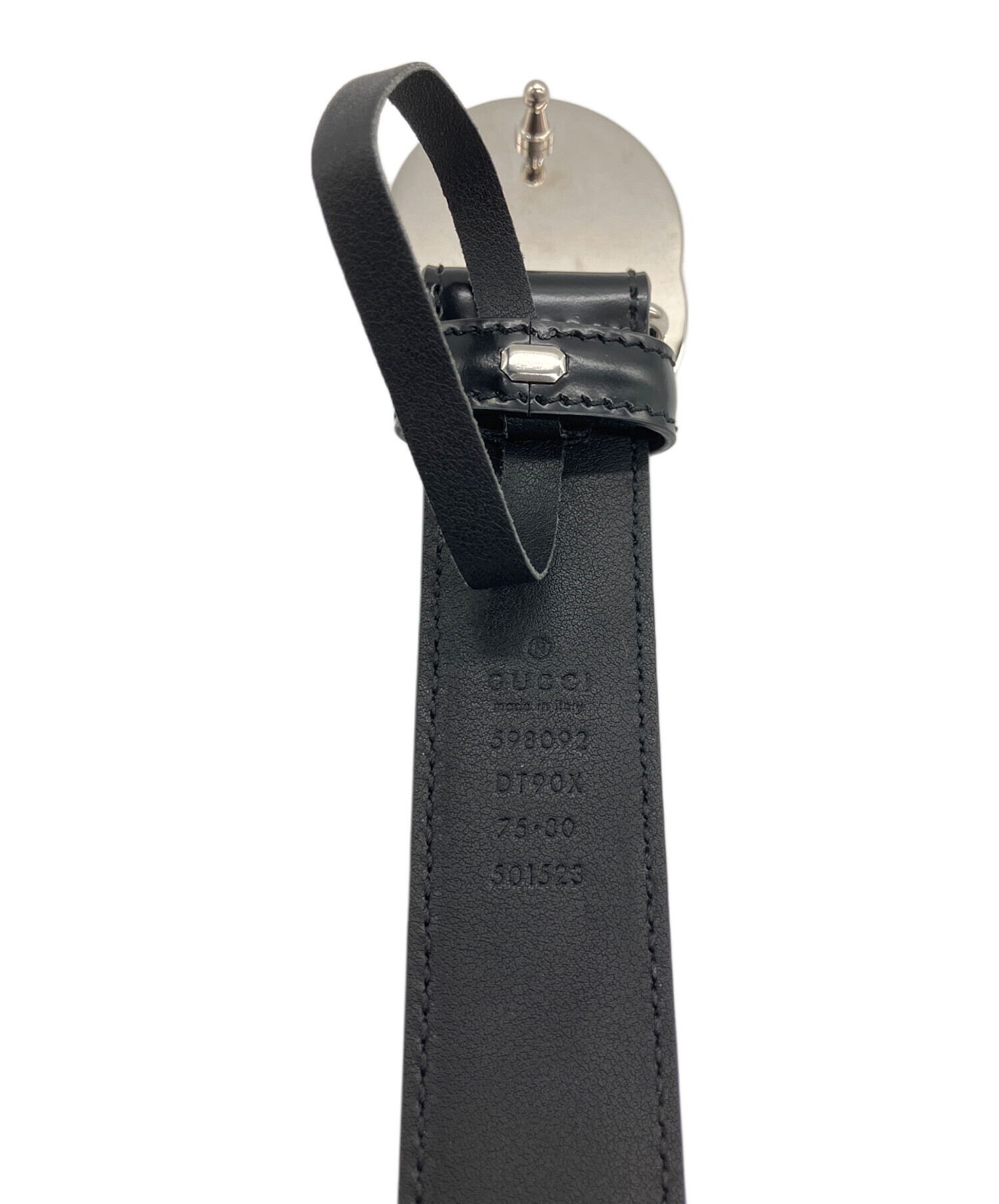 中古・古着通販】GUCCI (グッチ) インターロッキングGレザーベルト