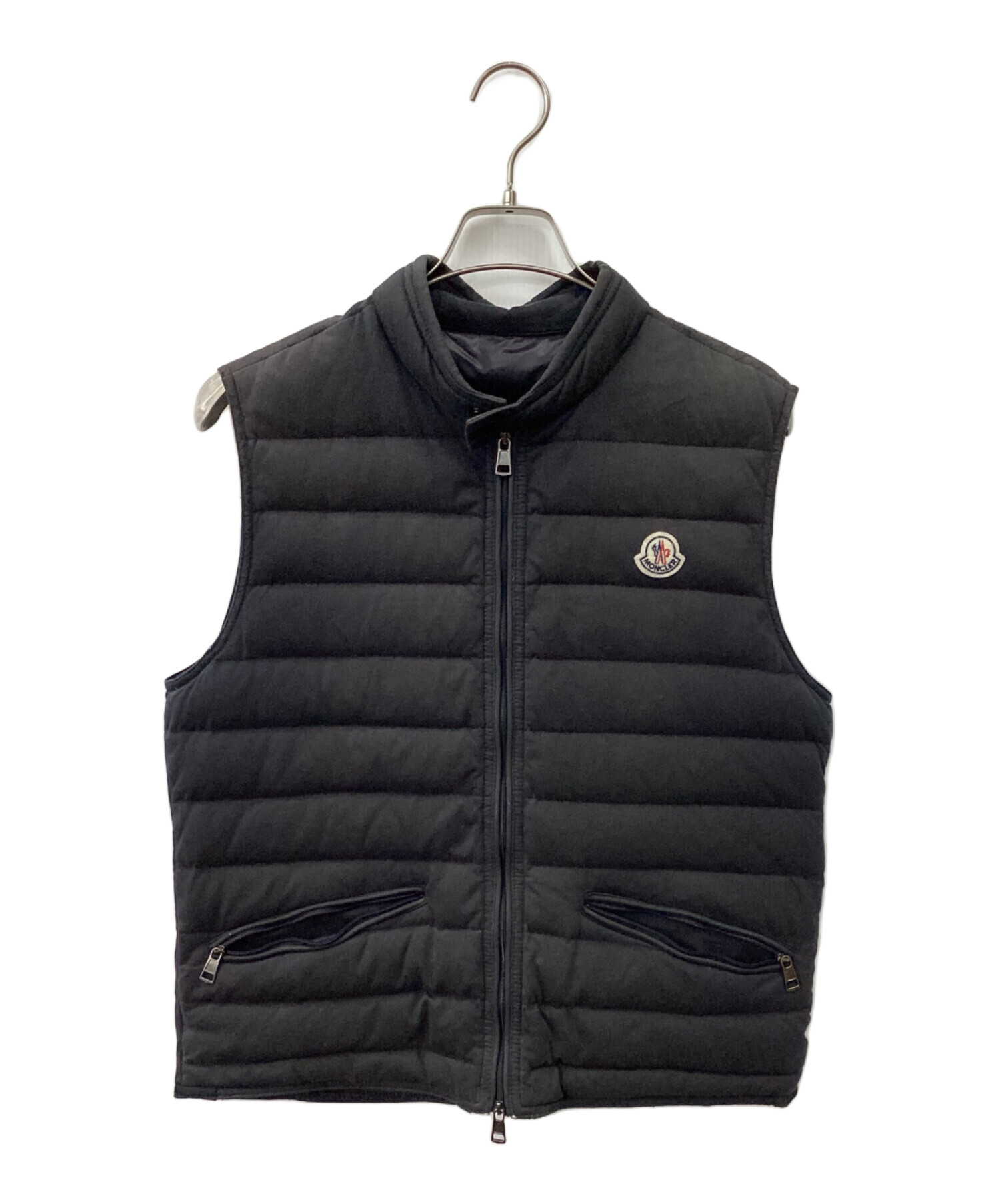 中古・古着通販】MONCLER (モンクレール) ダウンベスト ブラック