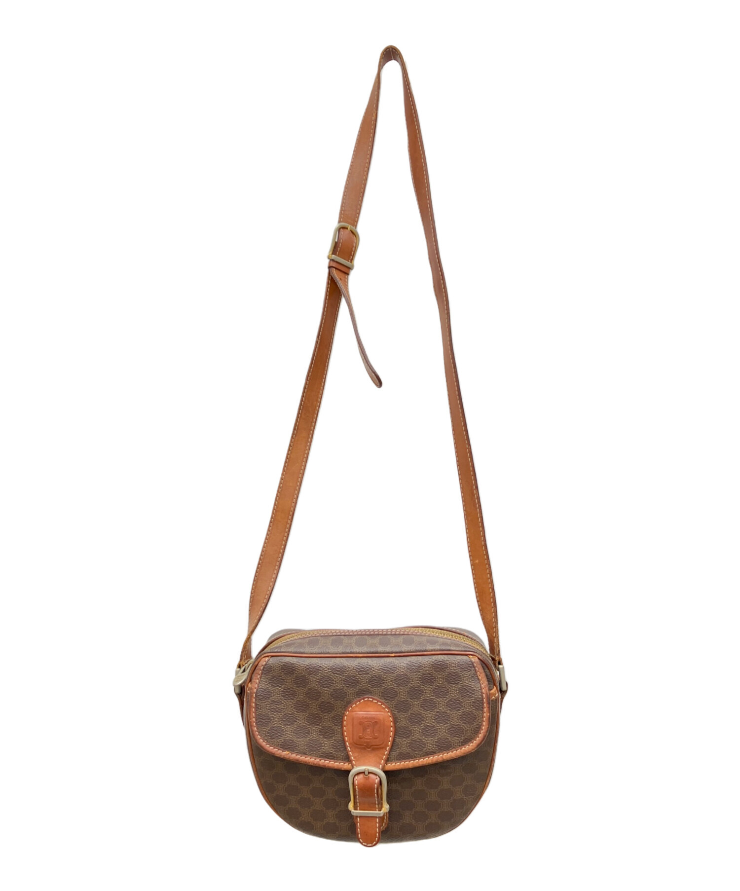 中古・古着通販】CELINE (セリーヌ) マカダム柄ショルダーバッグ