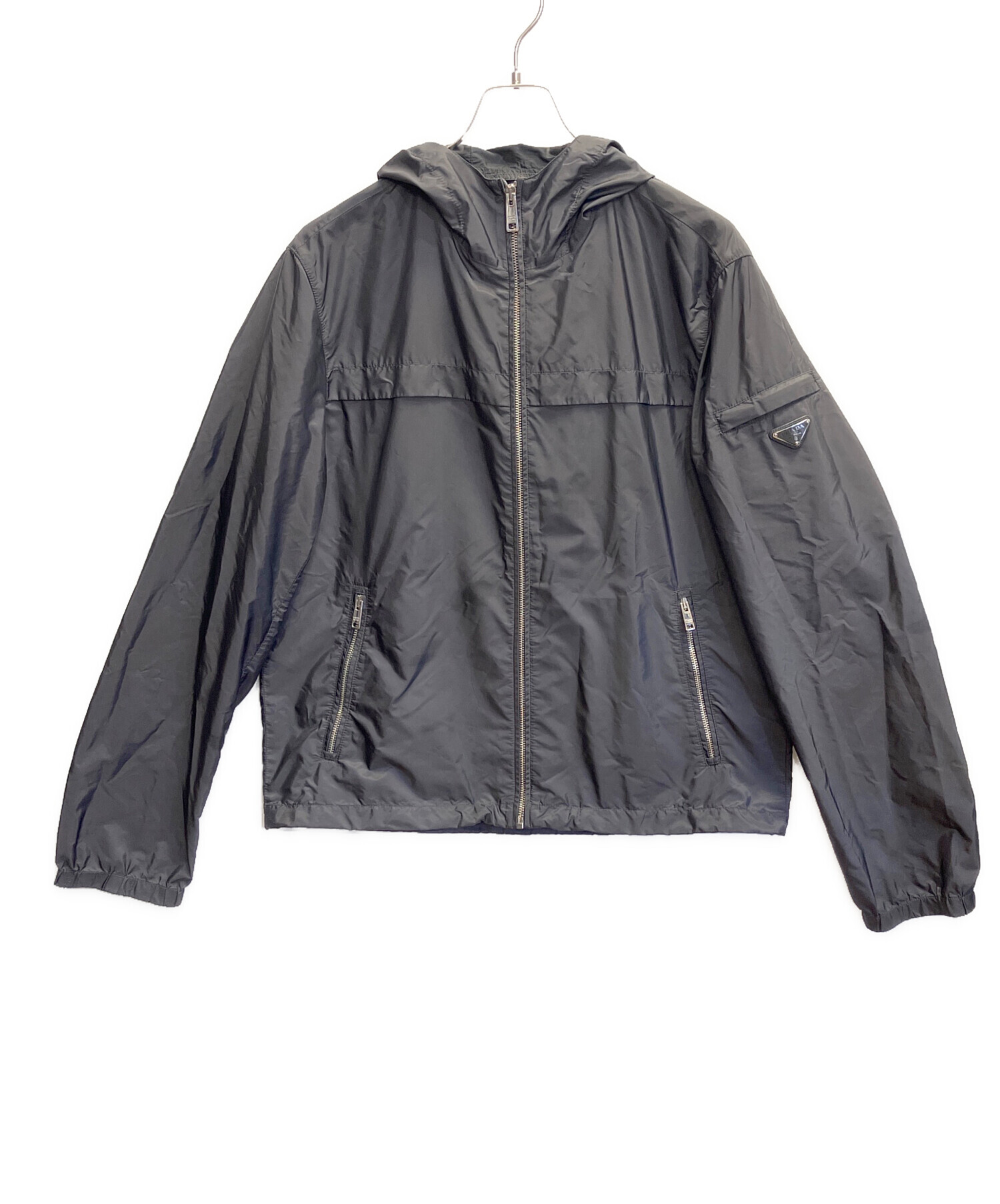 中古・古着通販】PRADA (プラダ) ナイロンパーカー グレー サイズ:52