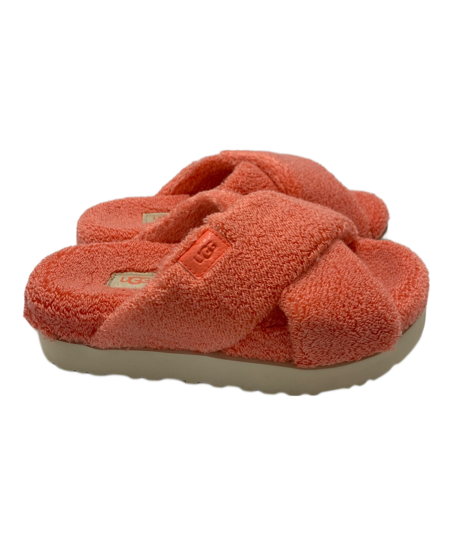 中古・古着通販】UGG (アグ) ファーサンダル ピンク サイズ:23