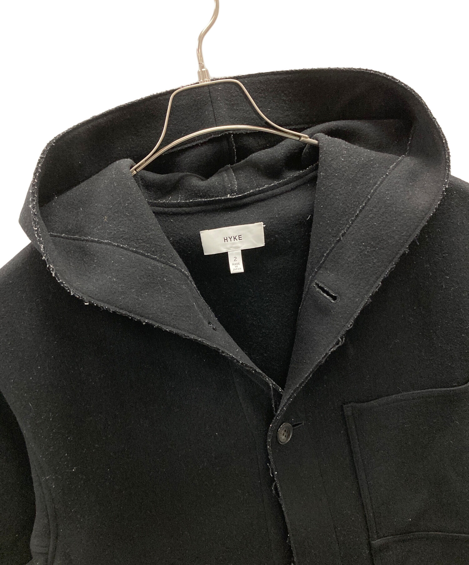 中古・古着通販】HYKE (ハイク) Melton Hooded Work Coat（メルトン