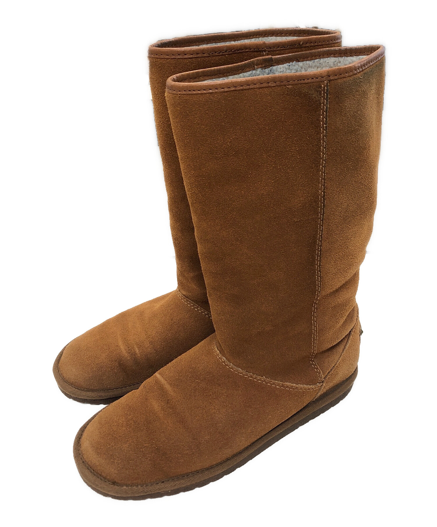 中古・古着通販】COACH (コーチ) ムートンブーツ ブラウン サイズ:23.5