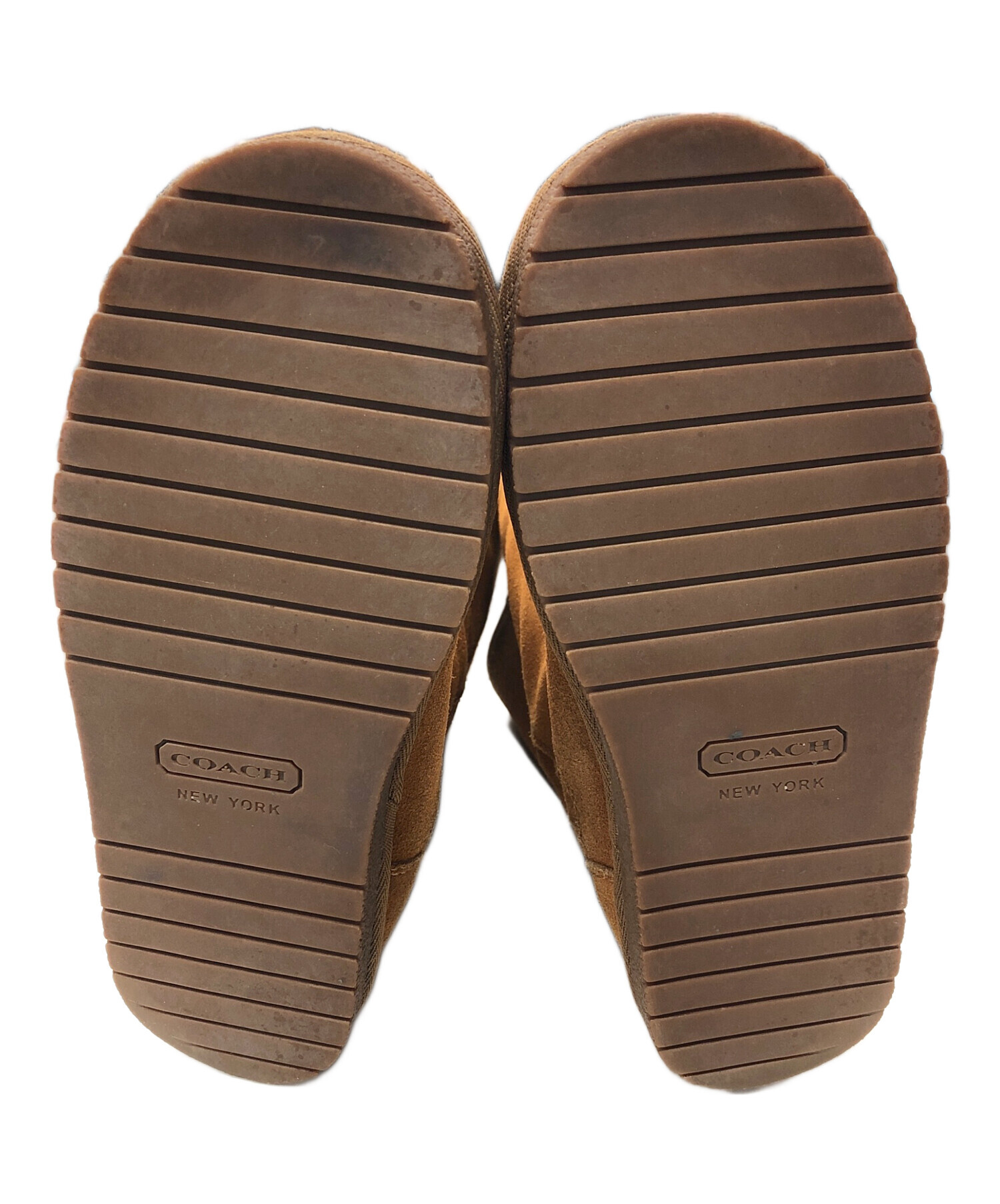 中古・古着通販】COACH (コーチ) ムートンブーツ ブラウン サイズ:23.5