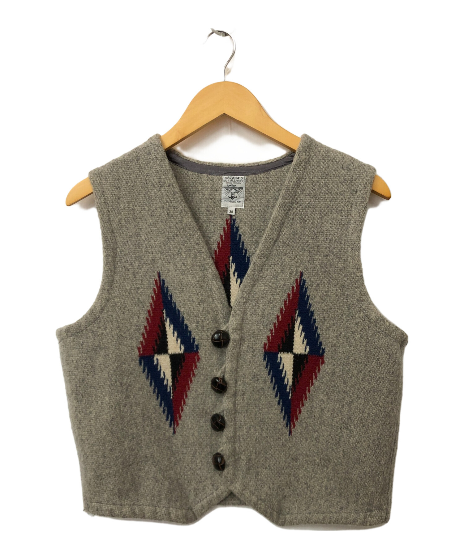 中古・古着通販】ORTEGA's (オルテガ) ベスト ライトグレー サイズ:38