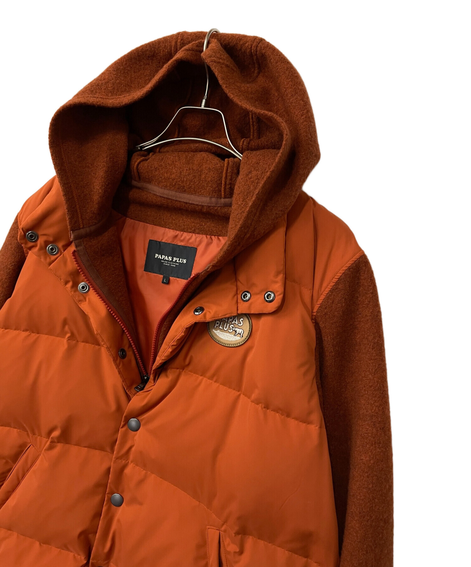 中古・古着通販】PAPAS (パパス) ダウンジャケット サイズ:L｜ブランド