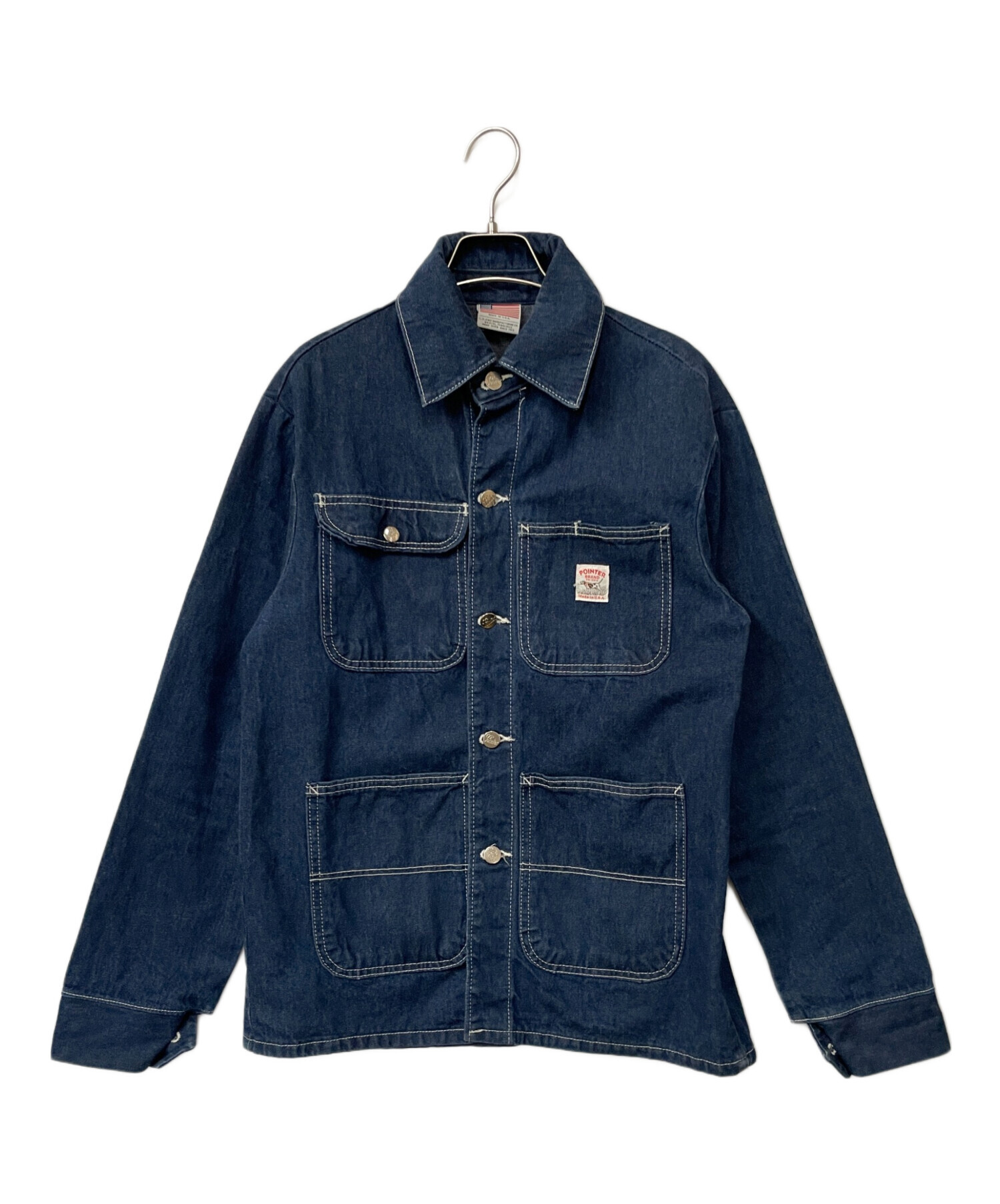 中古・古着通販】Pointer (ポインター) デニムカバーオール ネイビー