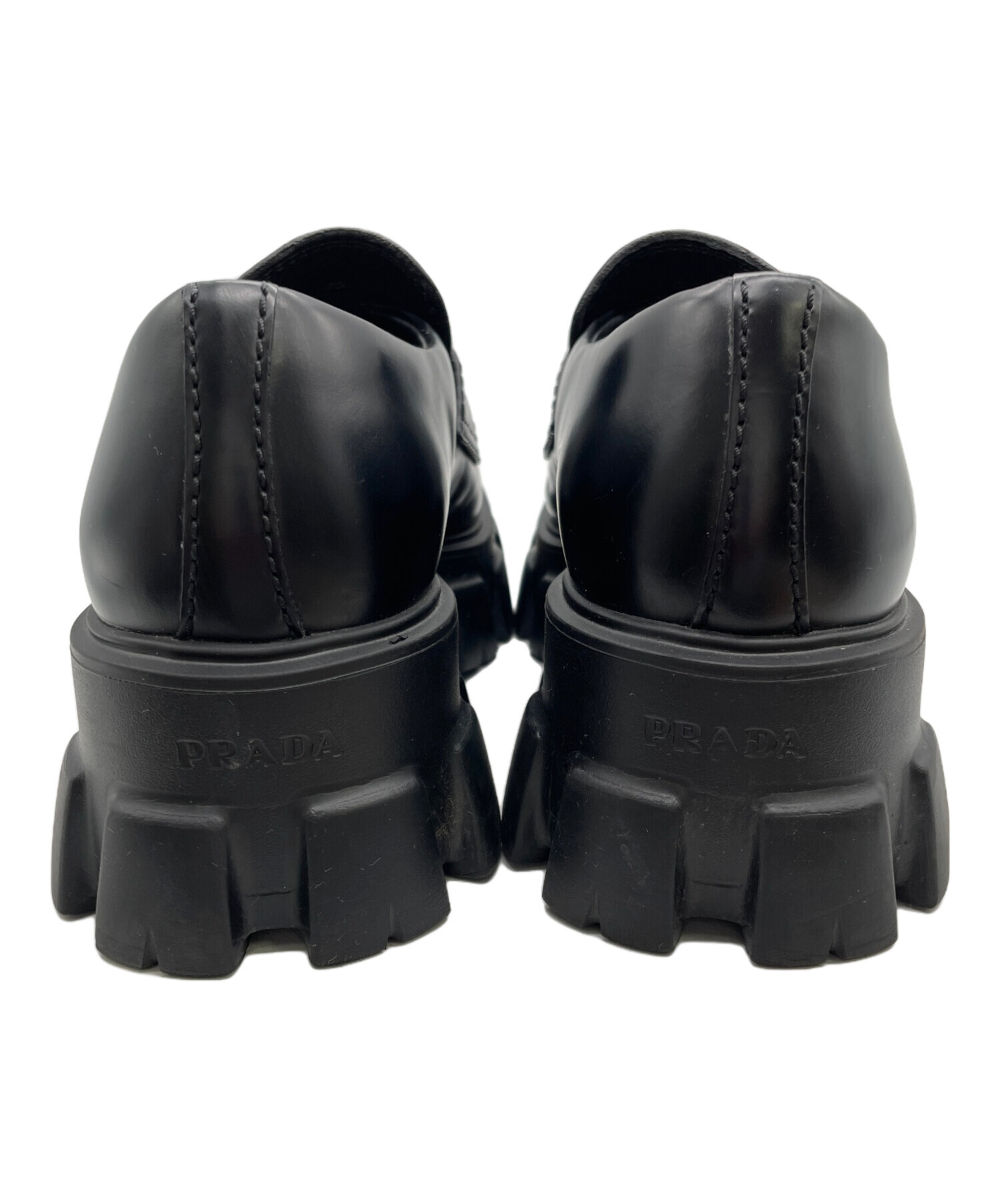 中古・古着通販】PRADA (プラダ) ローファー ブラック サイズ:24