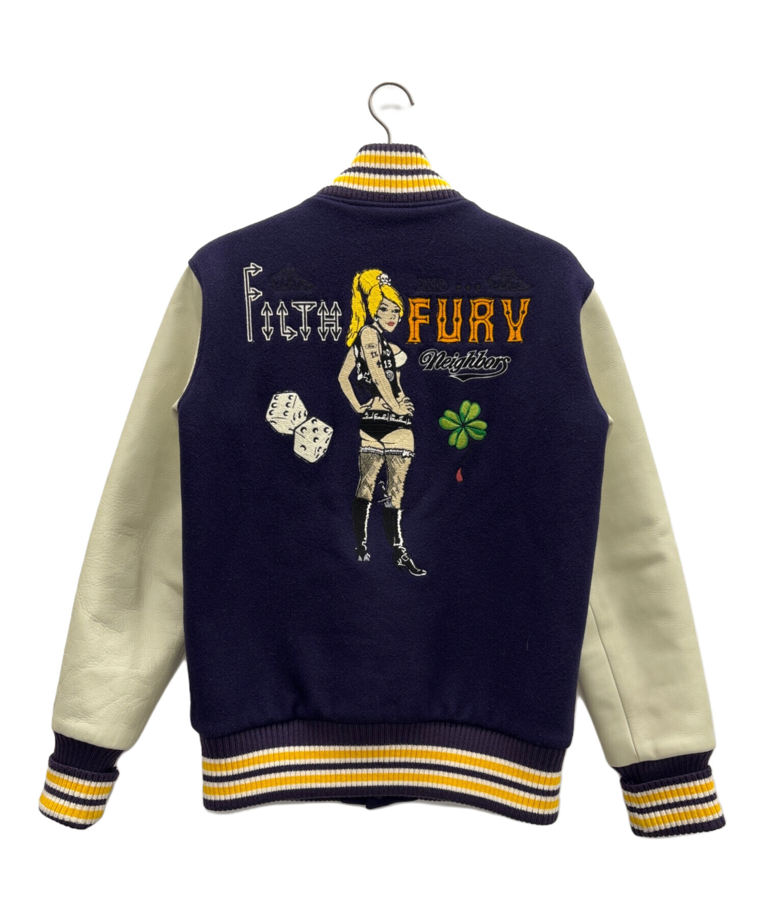 中古・古着通販】NEIGHBORHOOD (ネイバーフッド) スタジャン ネイビー