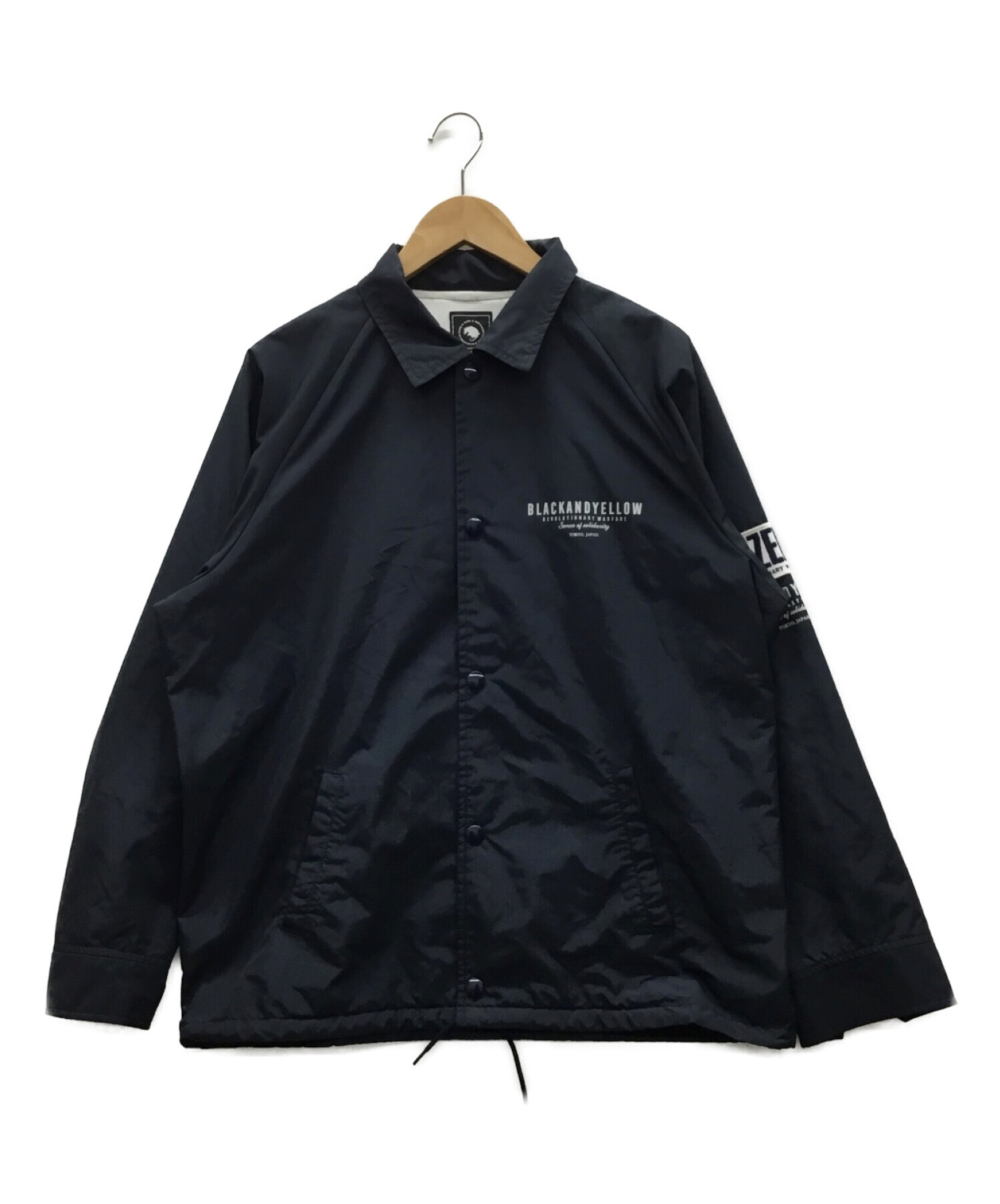 中古・古着通販】RATS (ラッツ) BLACK AND YELLOWコーチジャケット