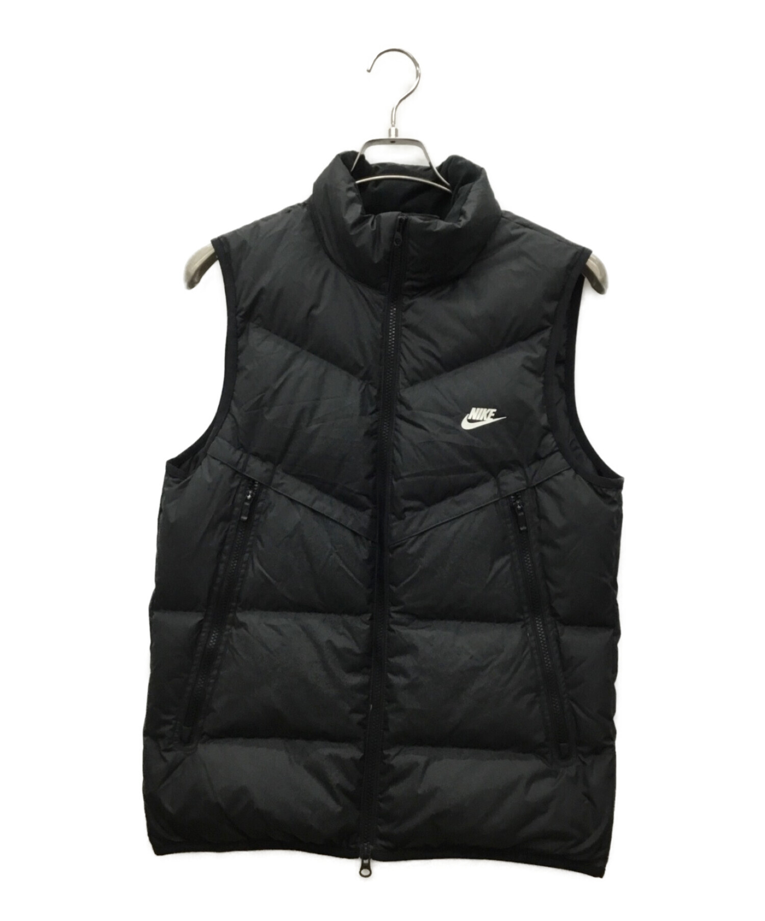 中古・古着通販】NIKE (ナイキ) ダウンベスト ブラック サイズ:M 未