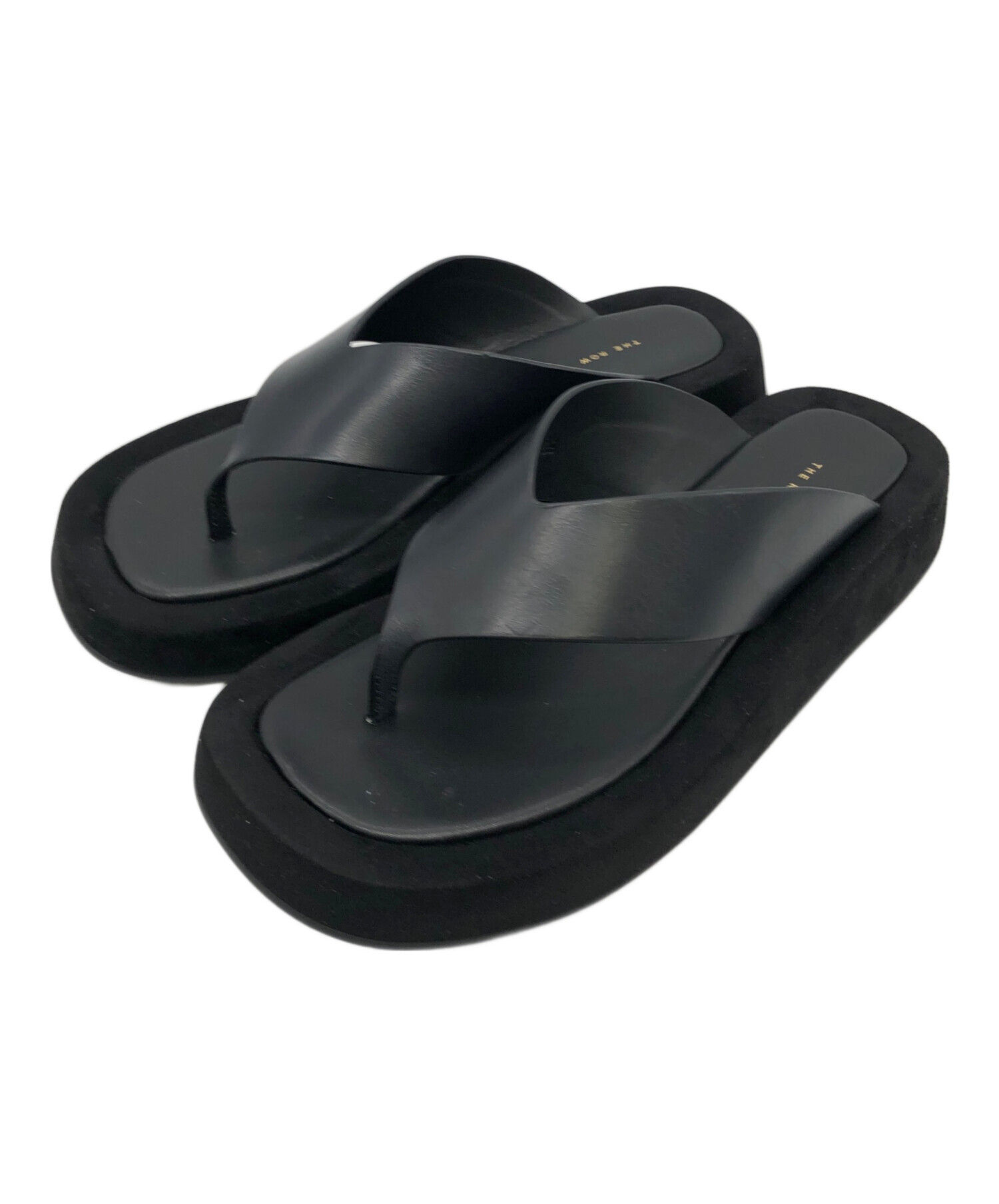 中古・古着通販】THE ROW (ザ ロウ) Ginza スエード サンダル ブラック