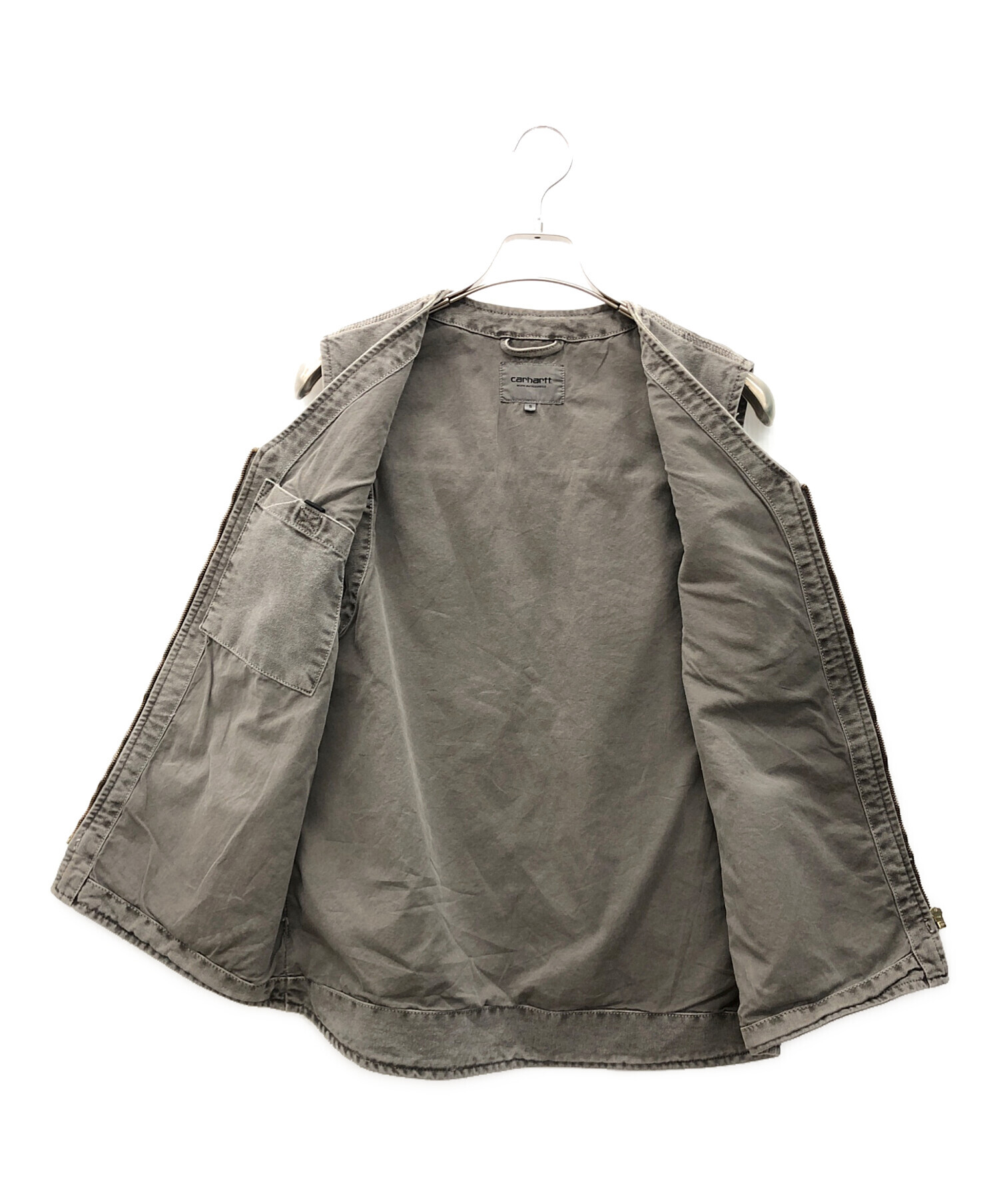 中古・古着通販】CarHartt (カーハート) デニムベスト グレー サイズ:S
