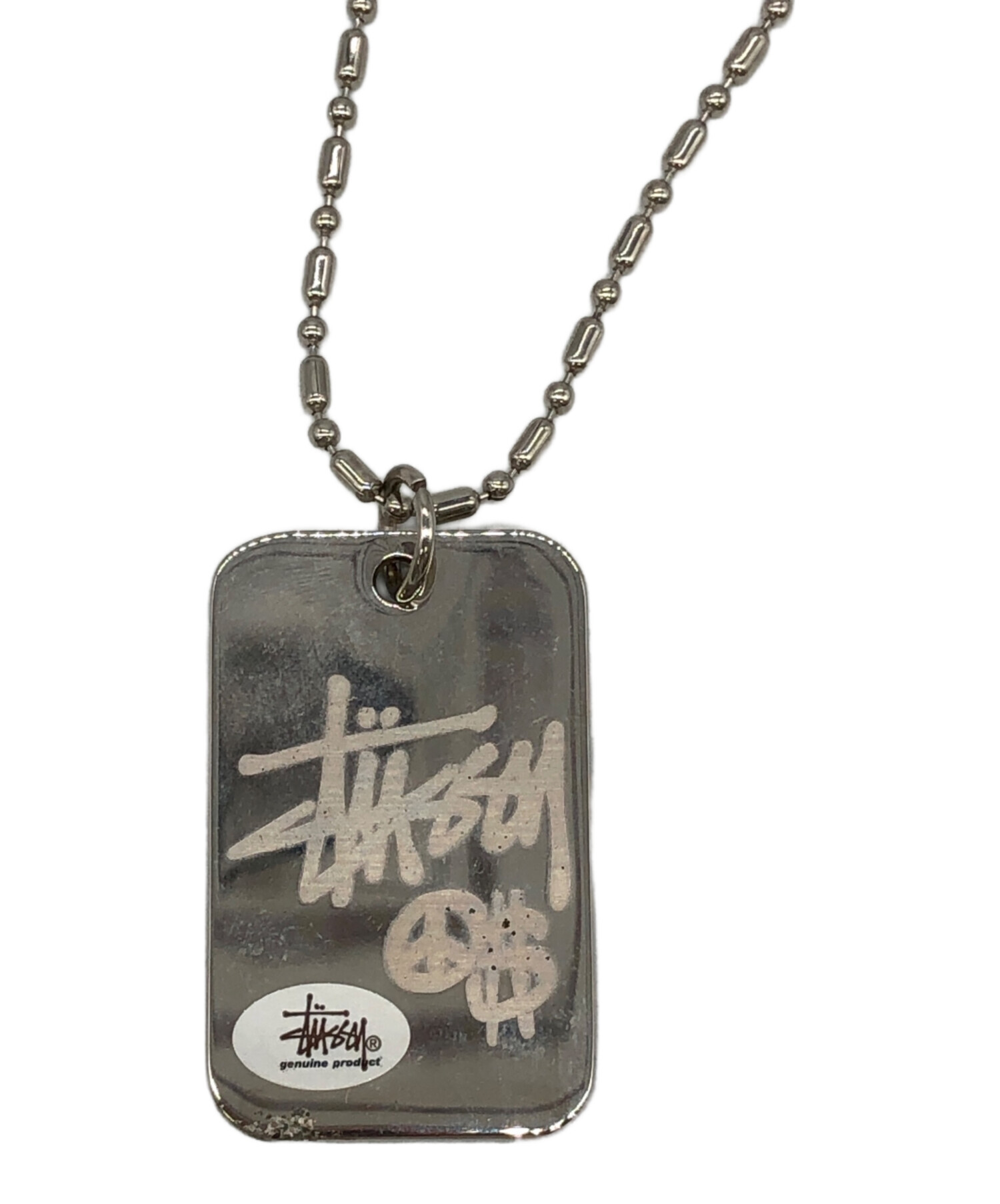 中古・古着通販】stussy (ステューシー) ドッグタグネックレス