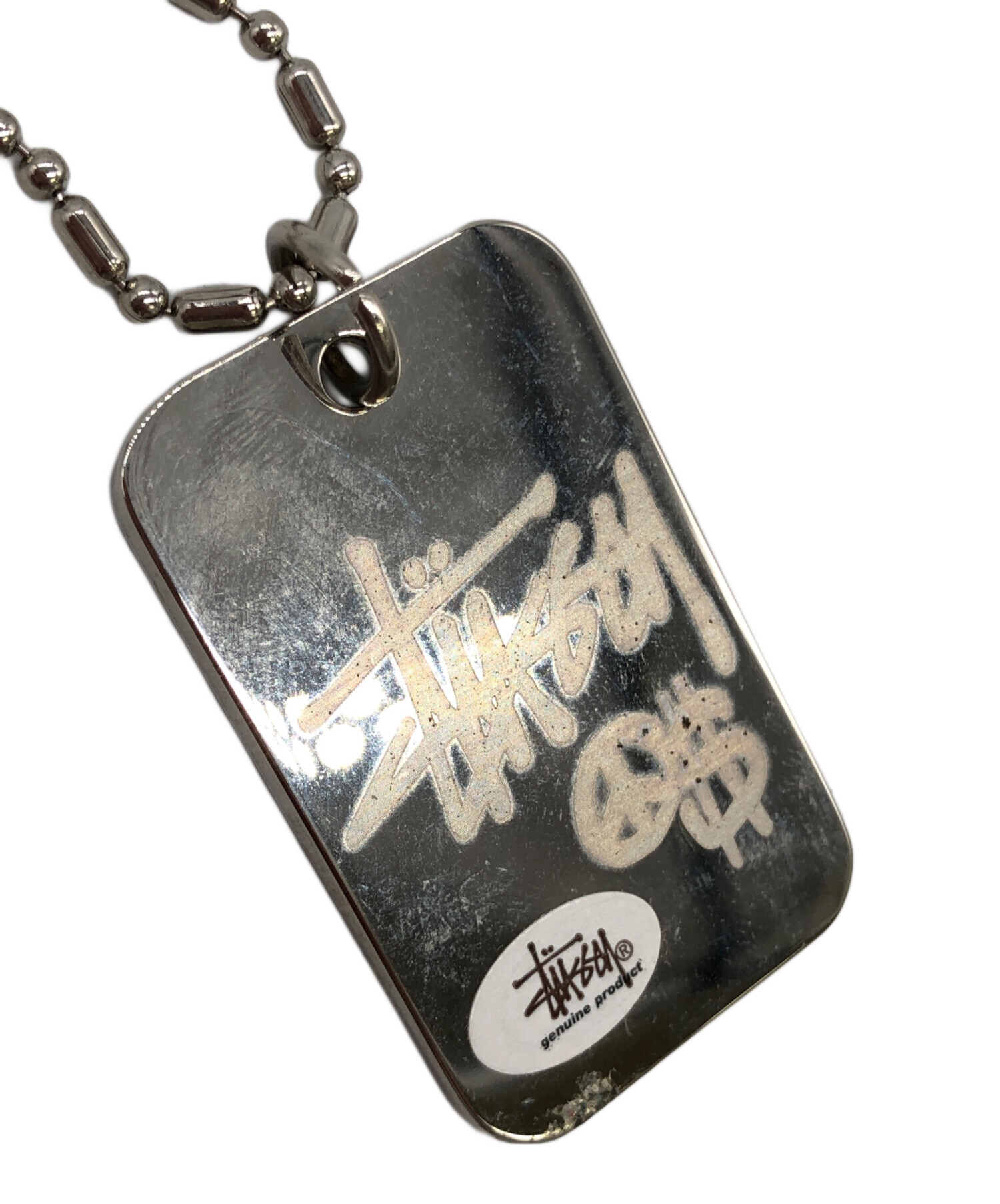 中古・古着通販】stussy (ステューシー) ドッグタグネックレス
