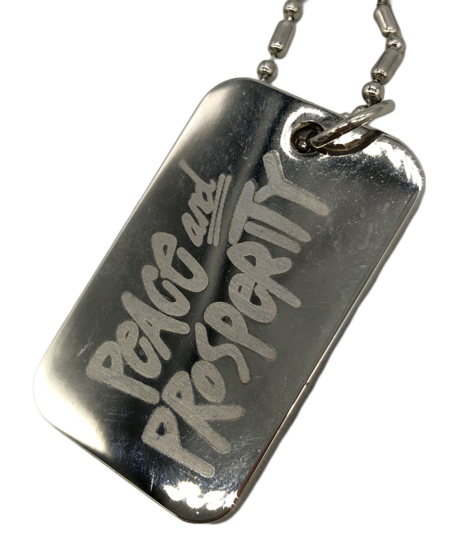 old Stüssy メタルキーホルダー ・90'sドッグタグ old Stüssy メタル