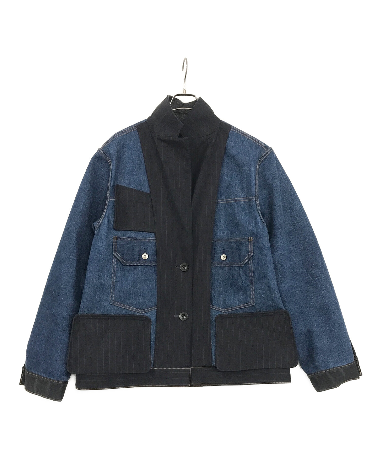 中古・古着通販】sacai (サカイ) Chalk Stripe Bonding Jacket